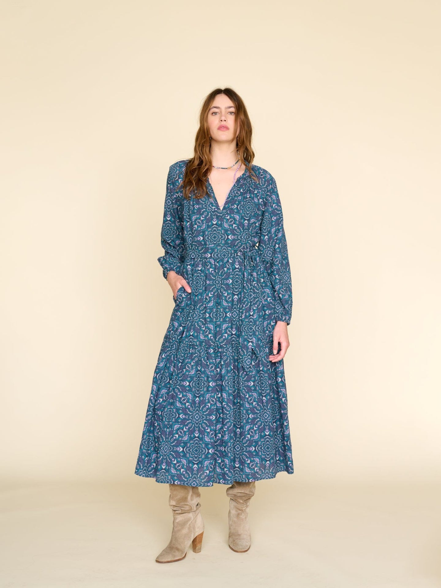 Xirena Dress Indigo Flora Ambrose Dress