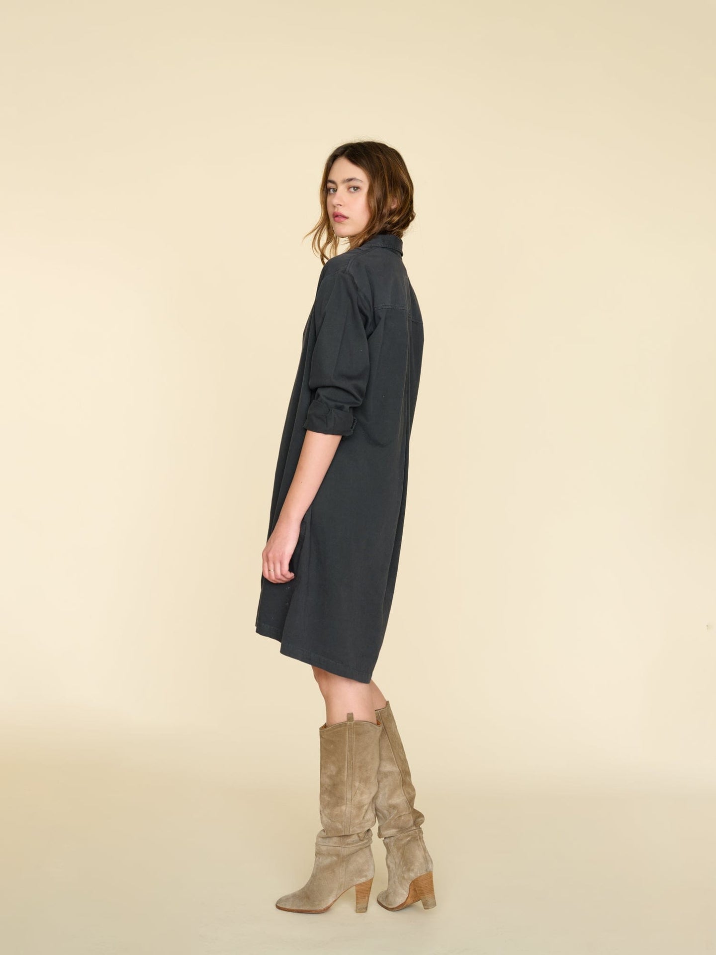 Xirena Dress Vintage Black Keegan Twill Dress