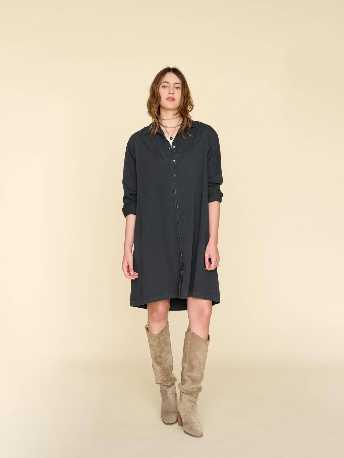 Xirena Dress Vintage Black Keegan Twill Dress