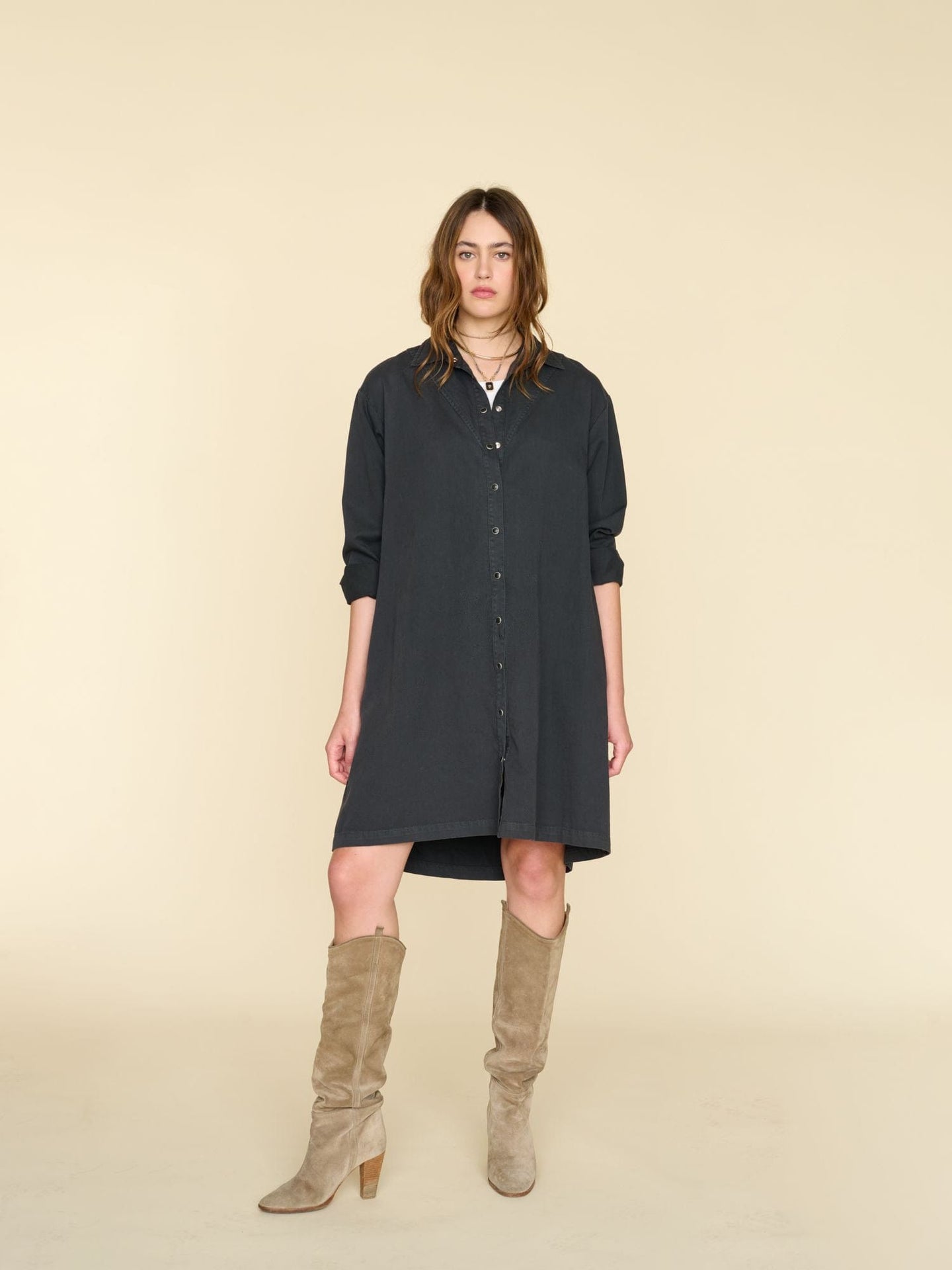 Xirena Dress Vintage Black Keegan Twill Dress