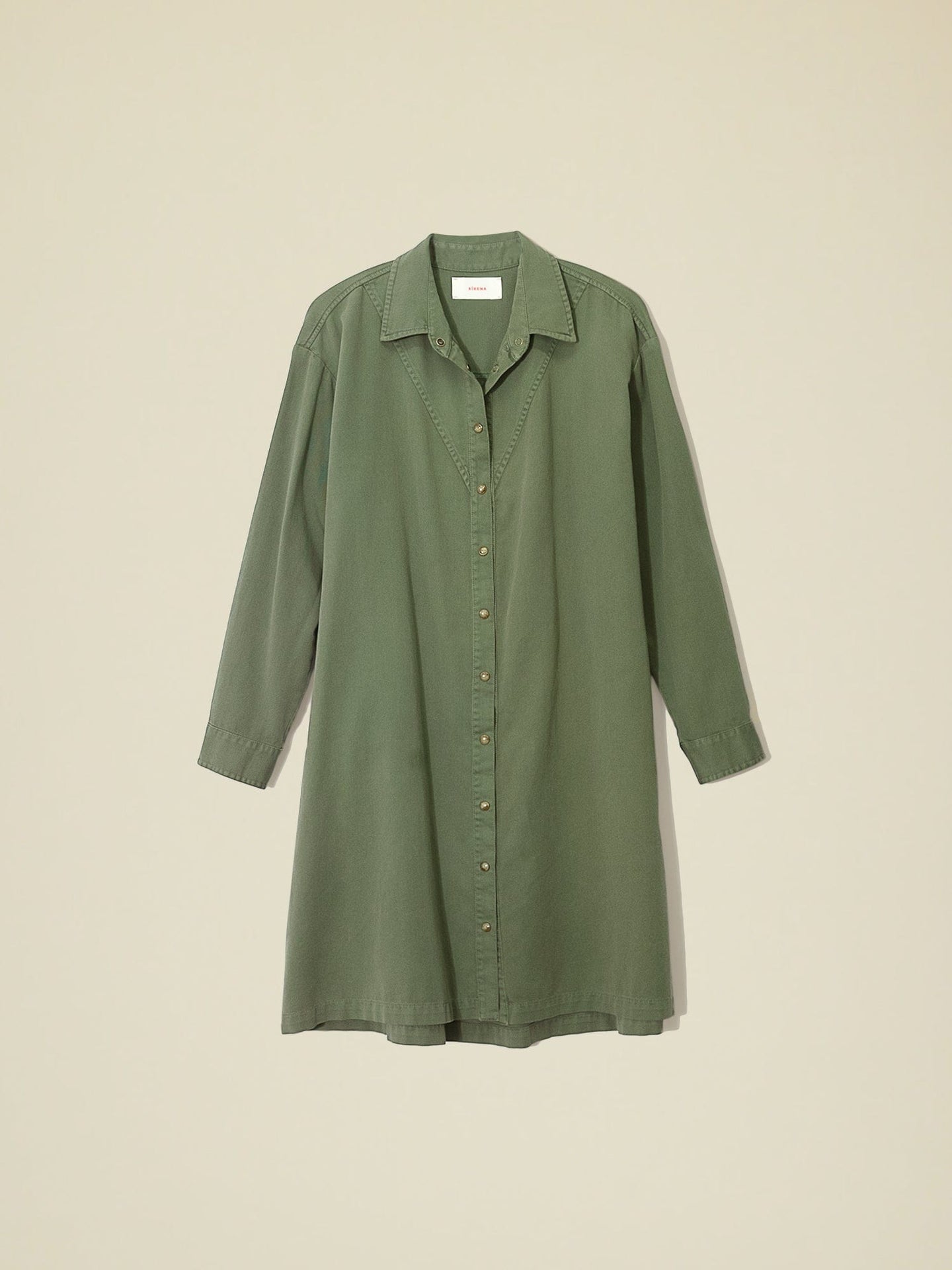 Xirena Dress Vintage Pine Keegan Twill Dress