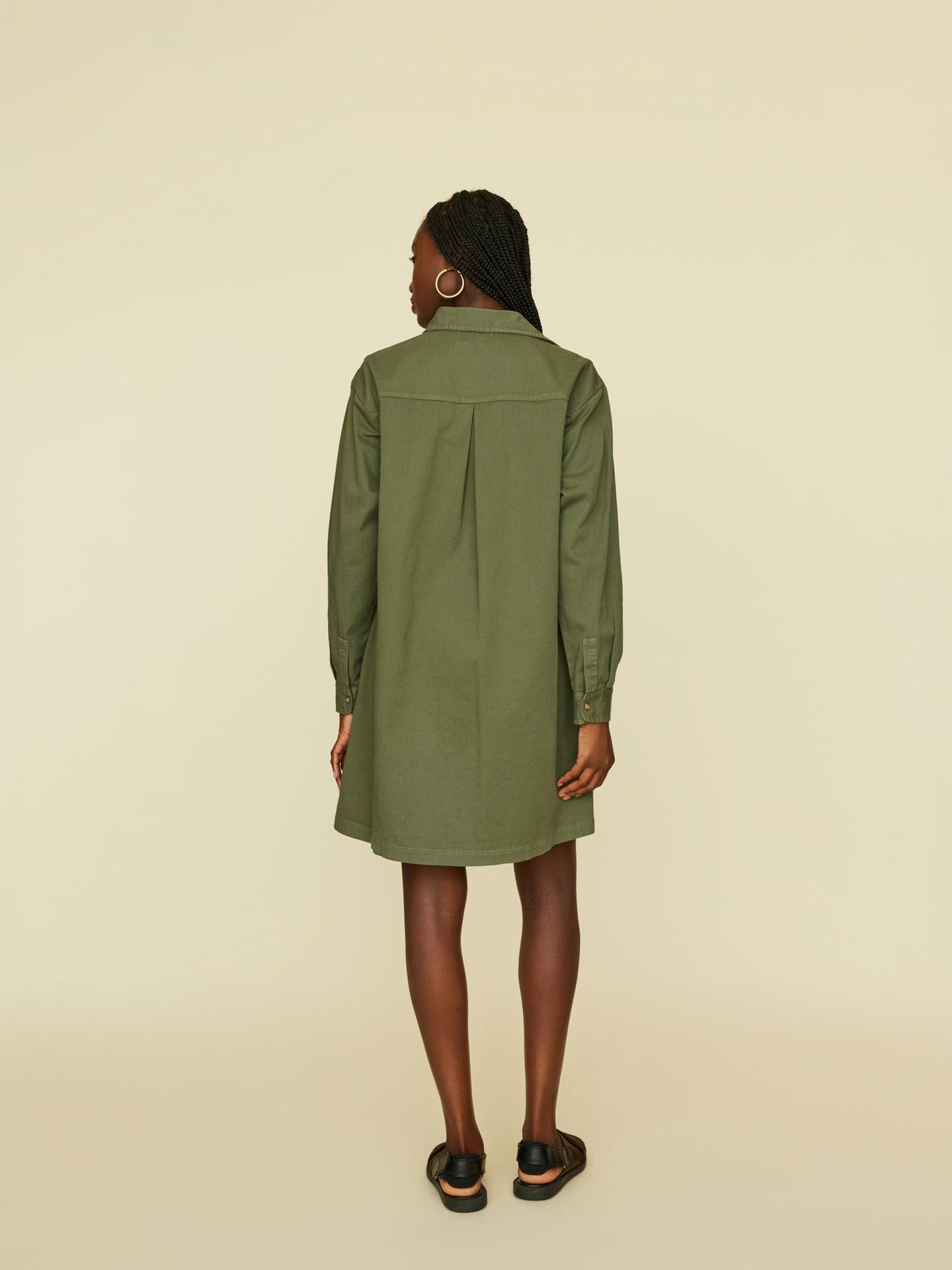 Xirena Dress Vintage Pine Keegan Twill Dress