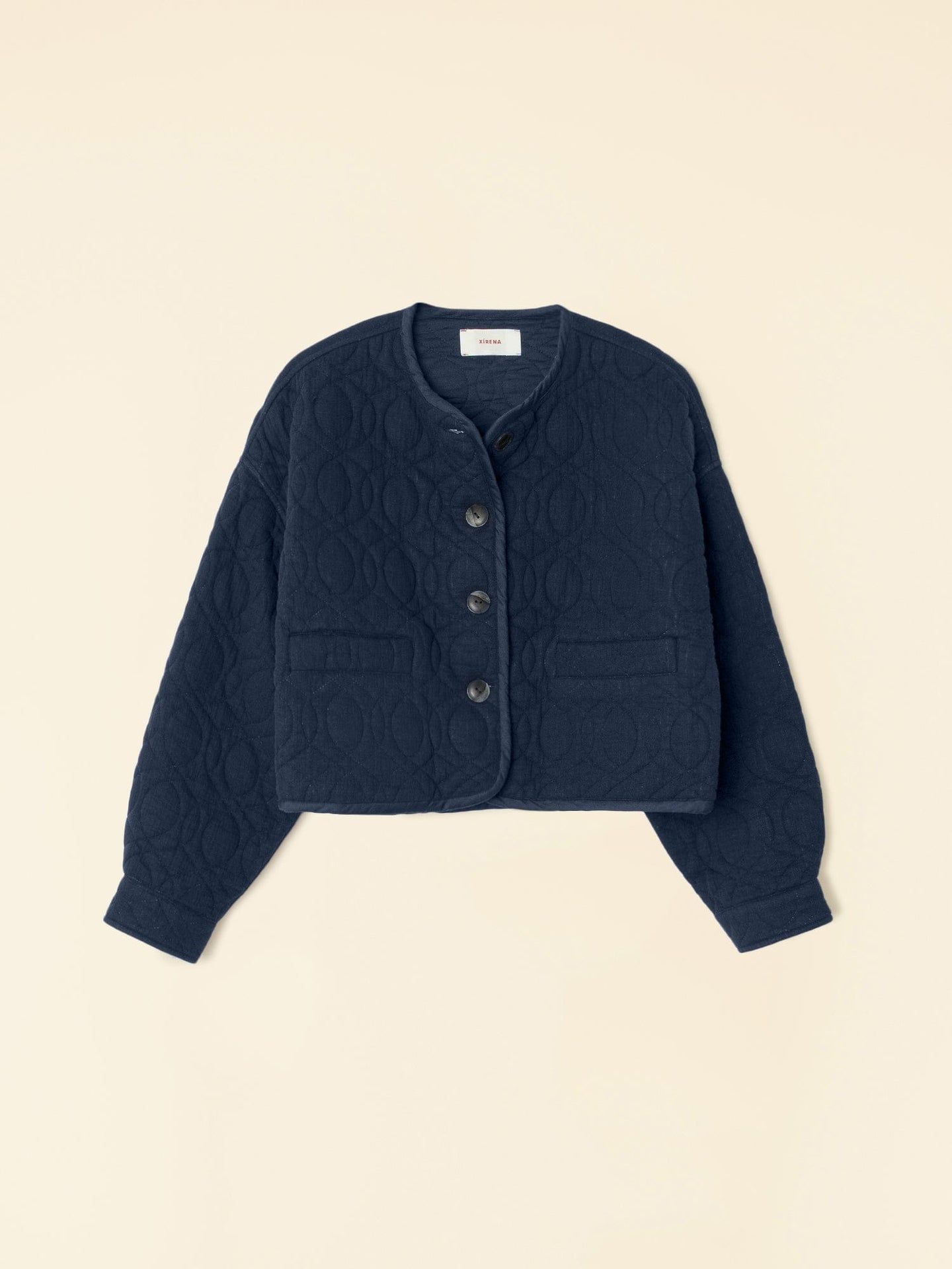 Xirena Jacket Deep Navy Paley Quilted Jacket