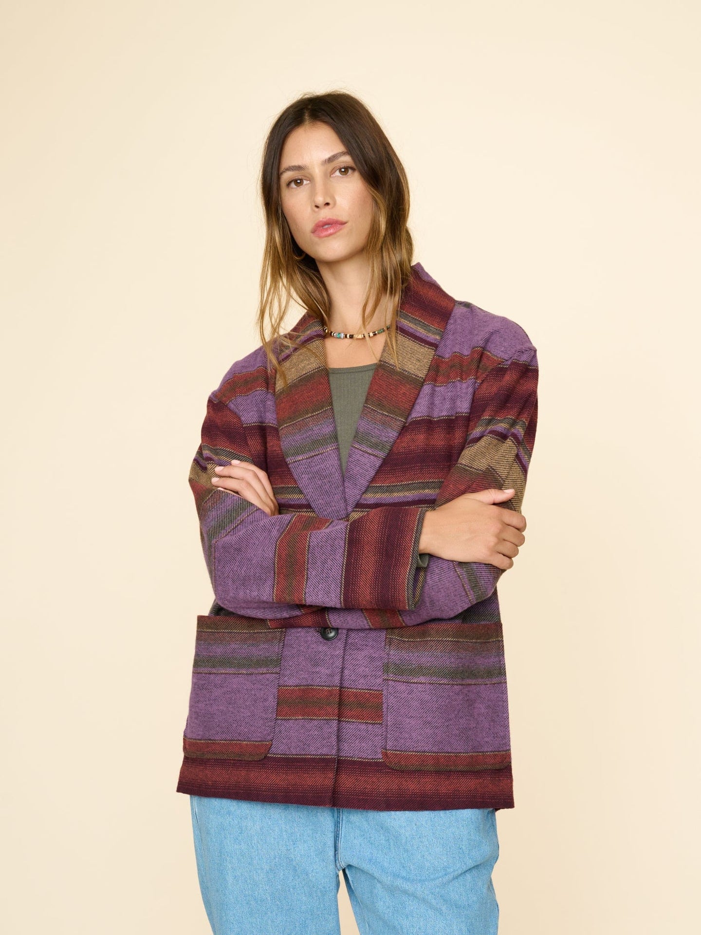Xirena Jacket Lavender Sand Collins Jacket
