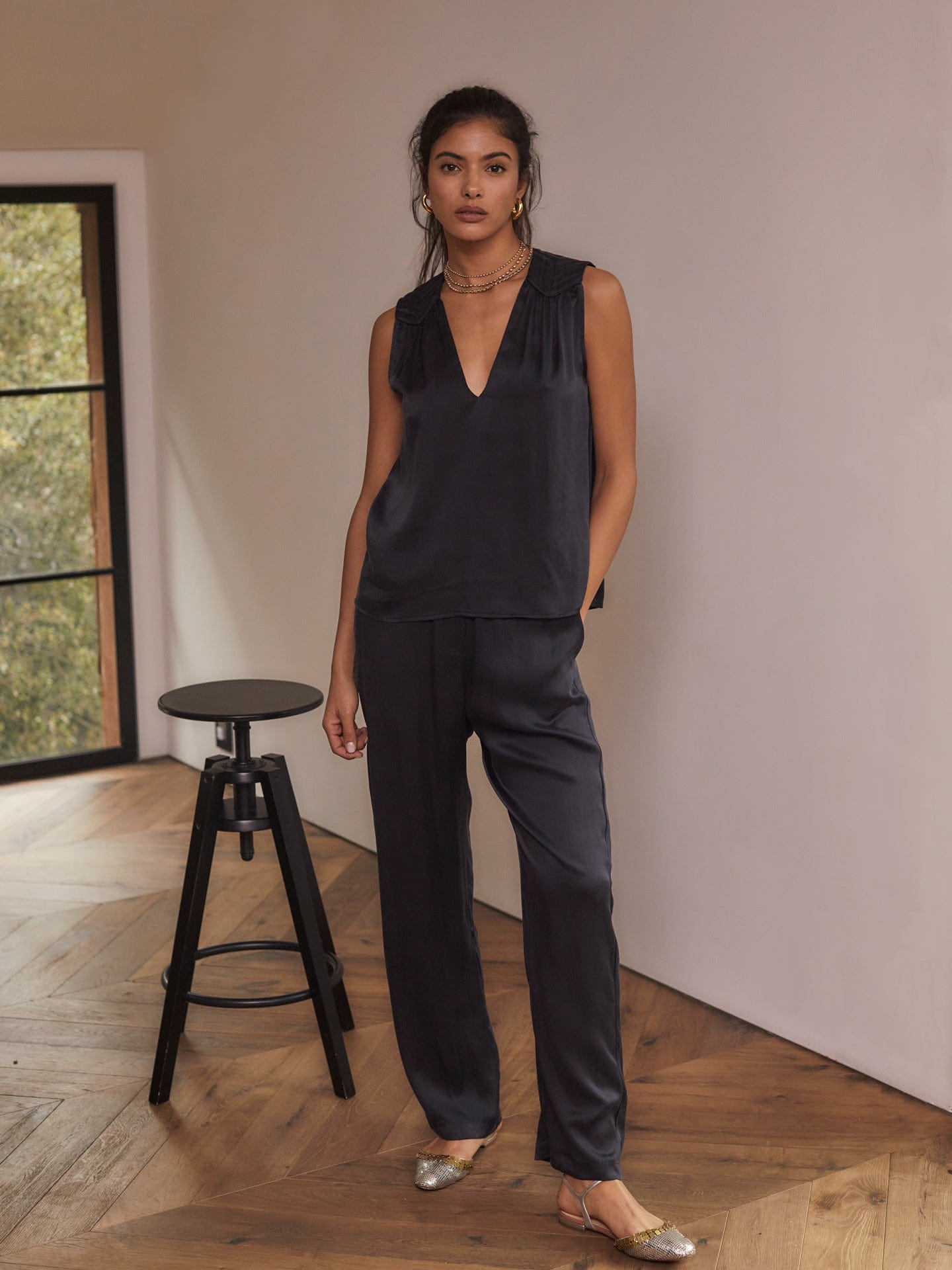 Xirena Pant Black Wells Pant