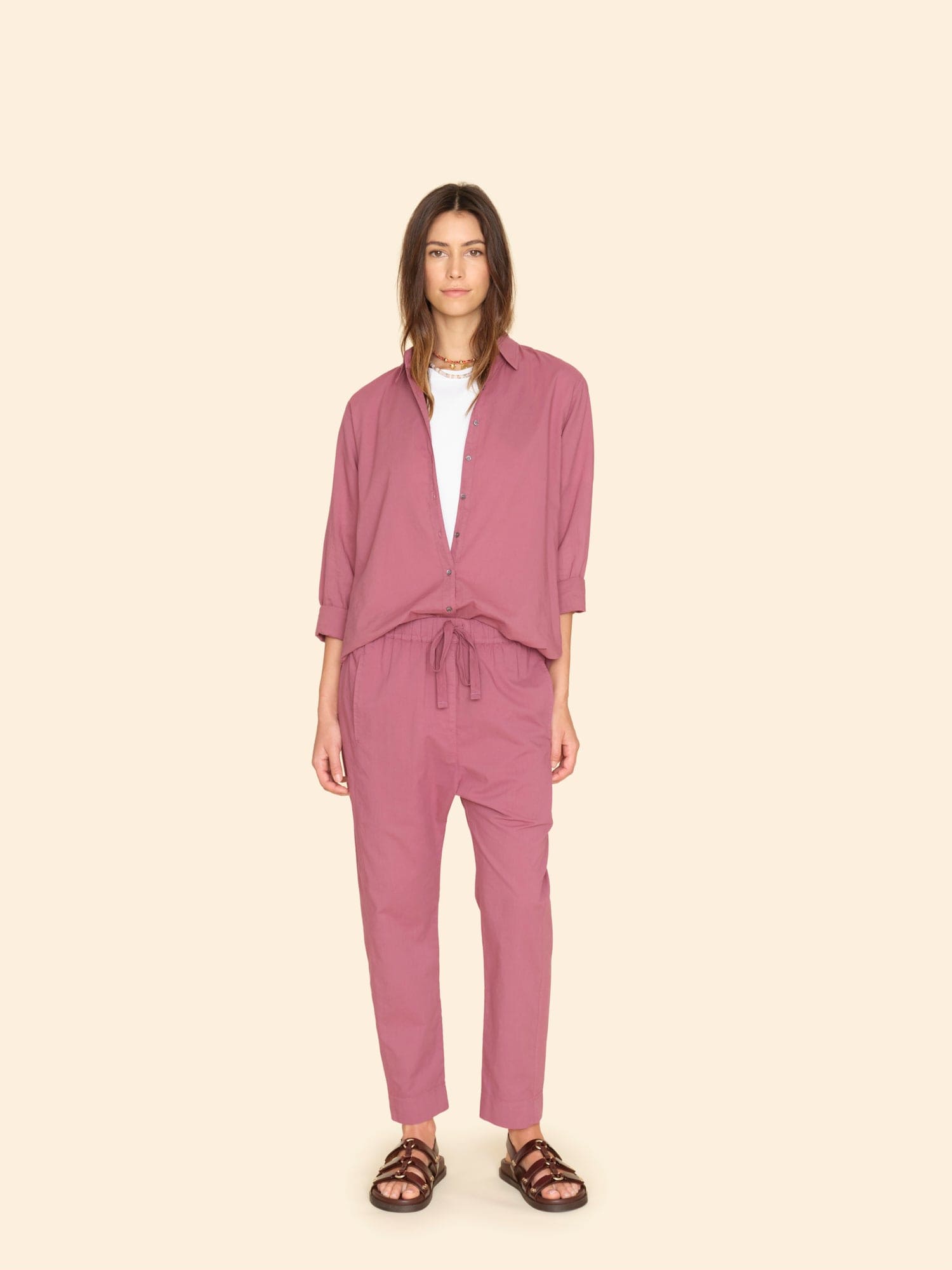 Maroon Draper Pant