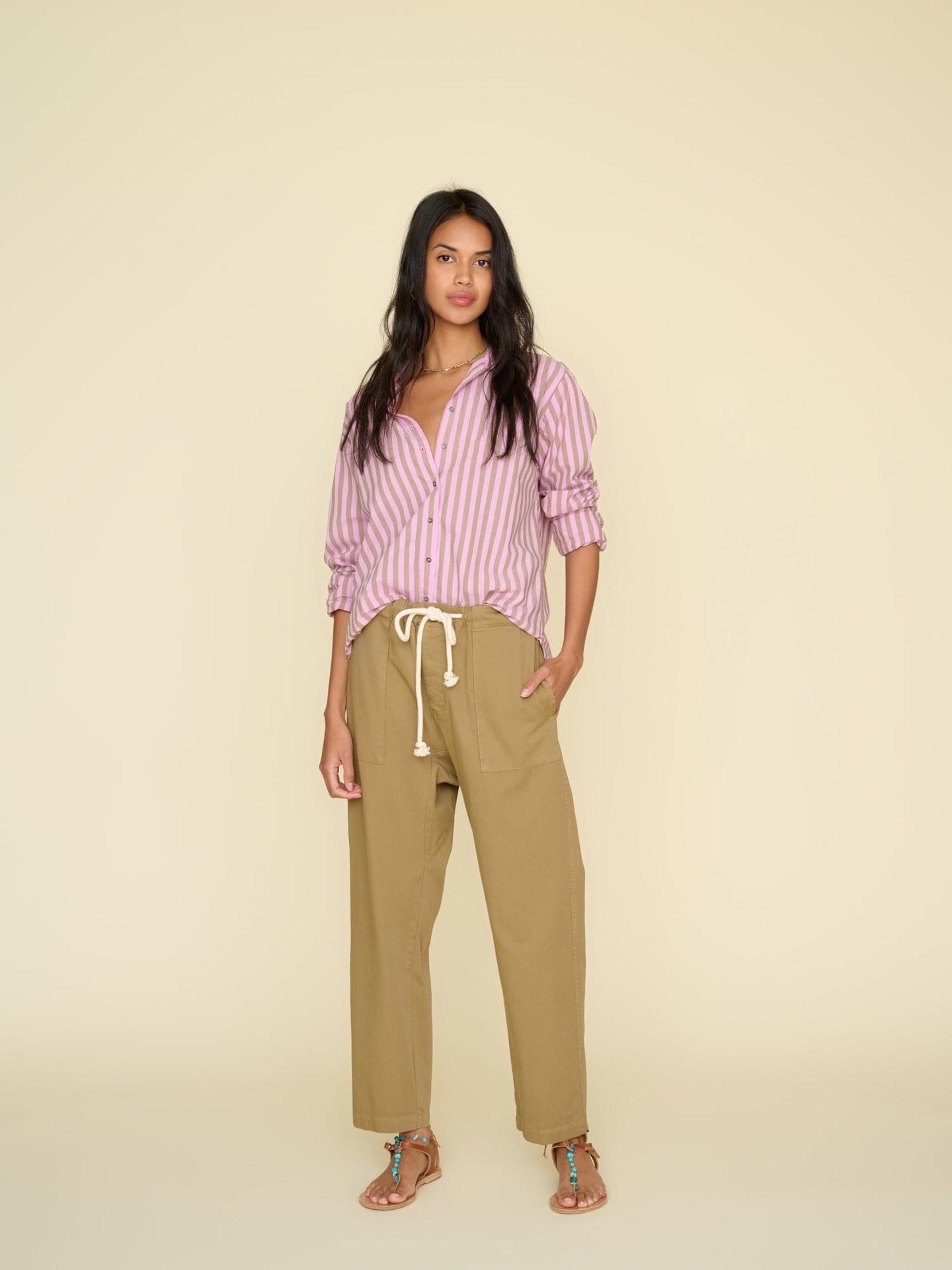 Xirena Pant Misted Moss Eliott Twill Pant