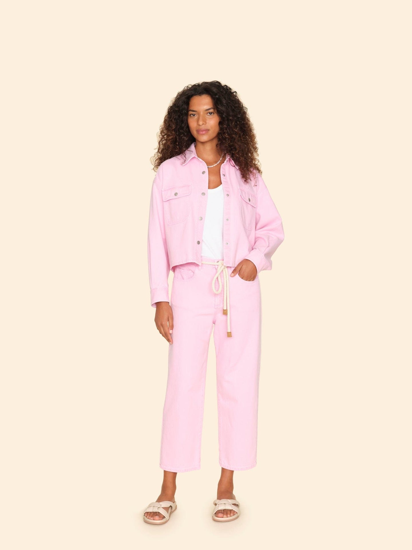 Xirena Pant Petal Pink Brecker Denim Pant Petal Pink Brecker Denim Pant