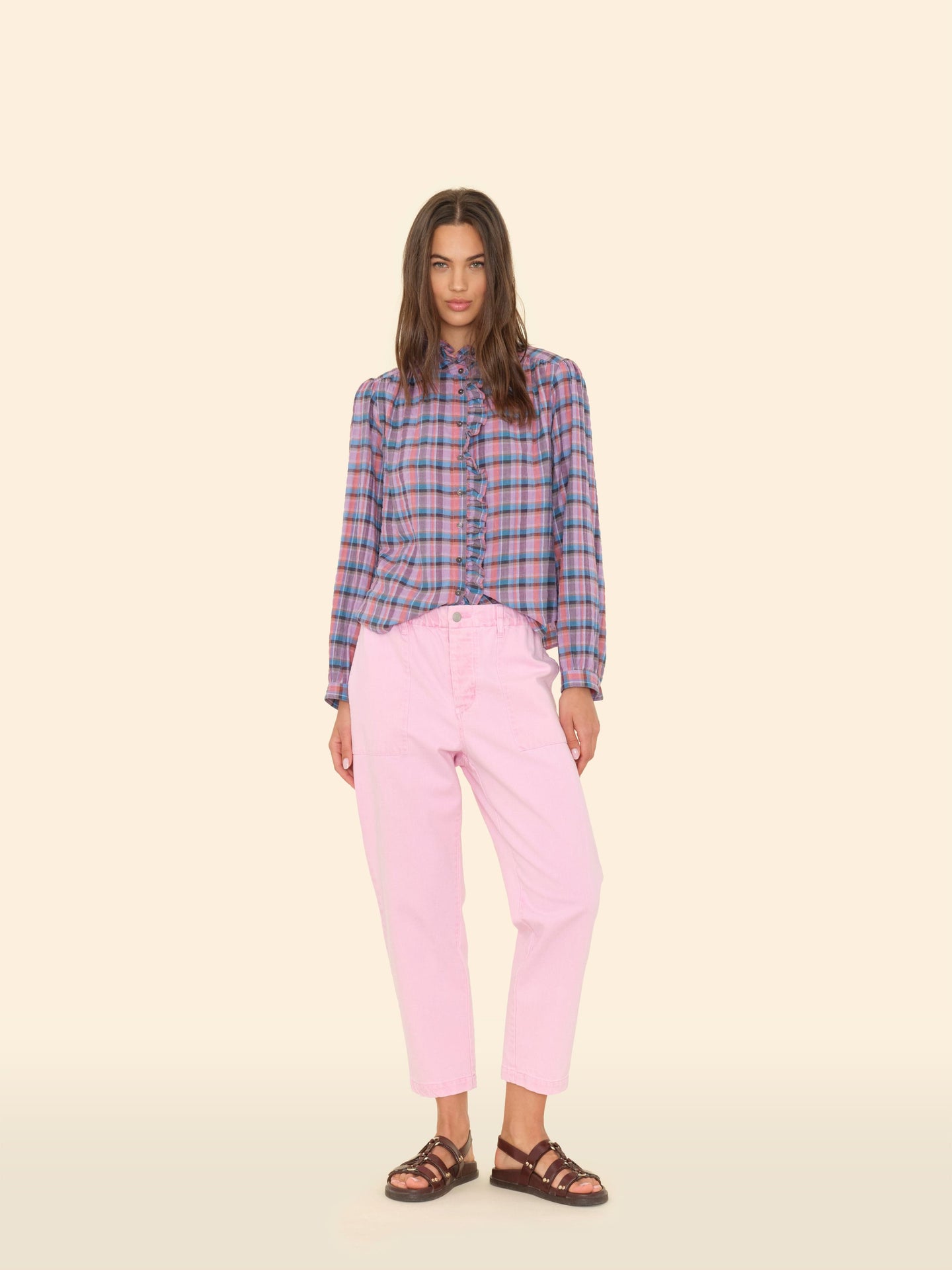 Xirena Pant Petal Pink Mercer Denim Pant Petal Pink Mercer Denim Pant