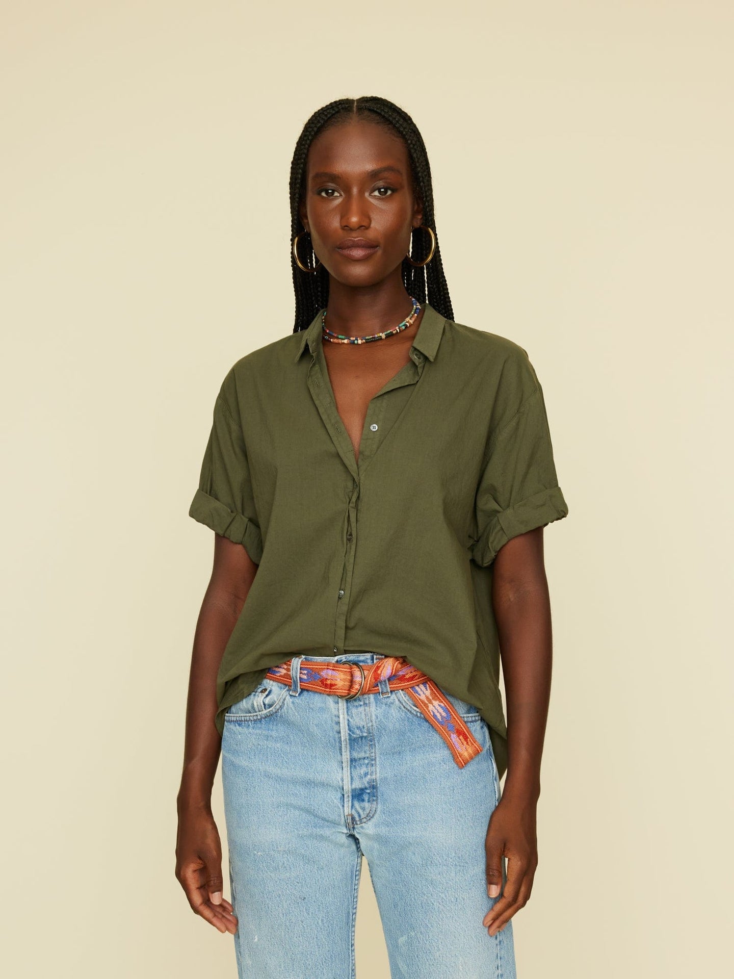 Xirena Shirt Ash Green Channing Shirt