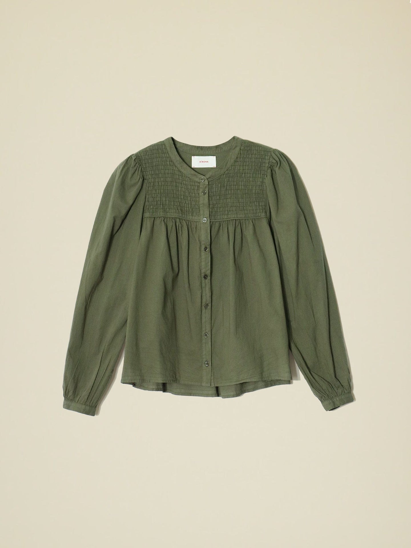 Xirena Shirt Ash Green Trace Shirt