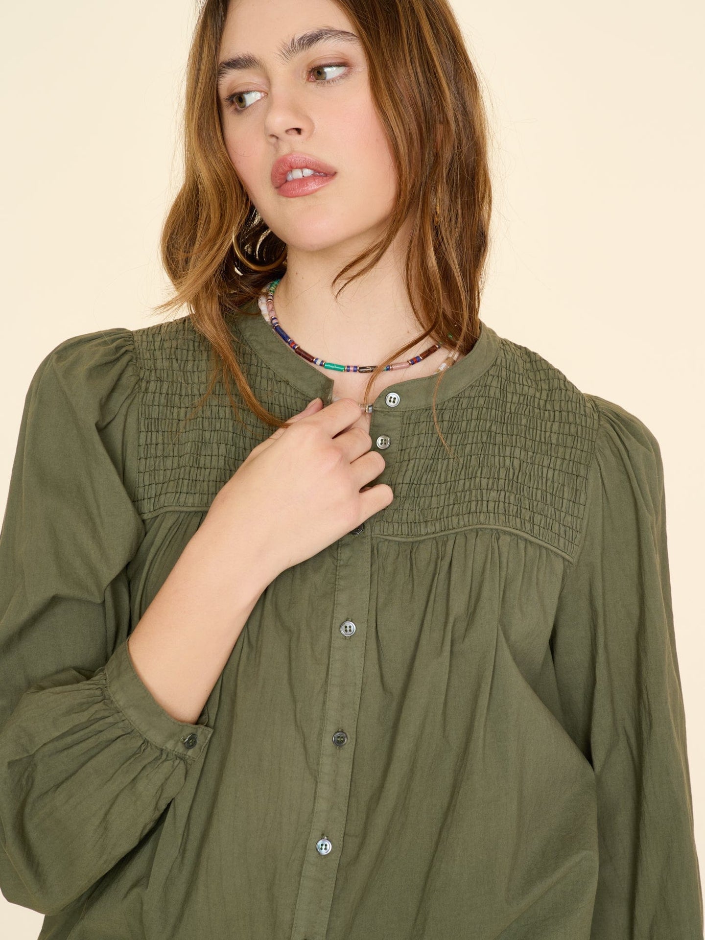 Xirena Shirt Ash Green Trace Shirt
