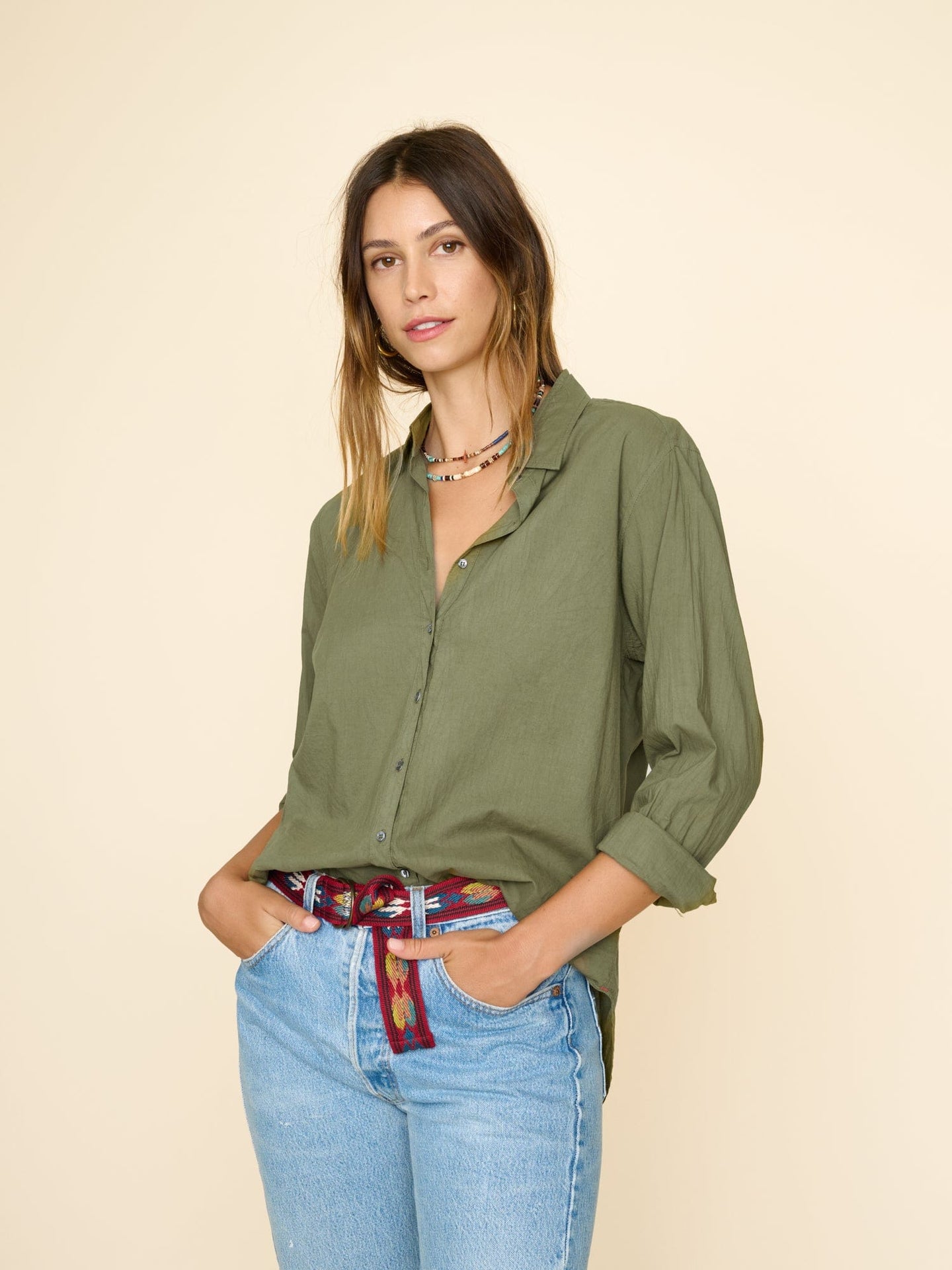 Xirena Shirt Bay Leaf Beau Shirt