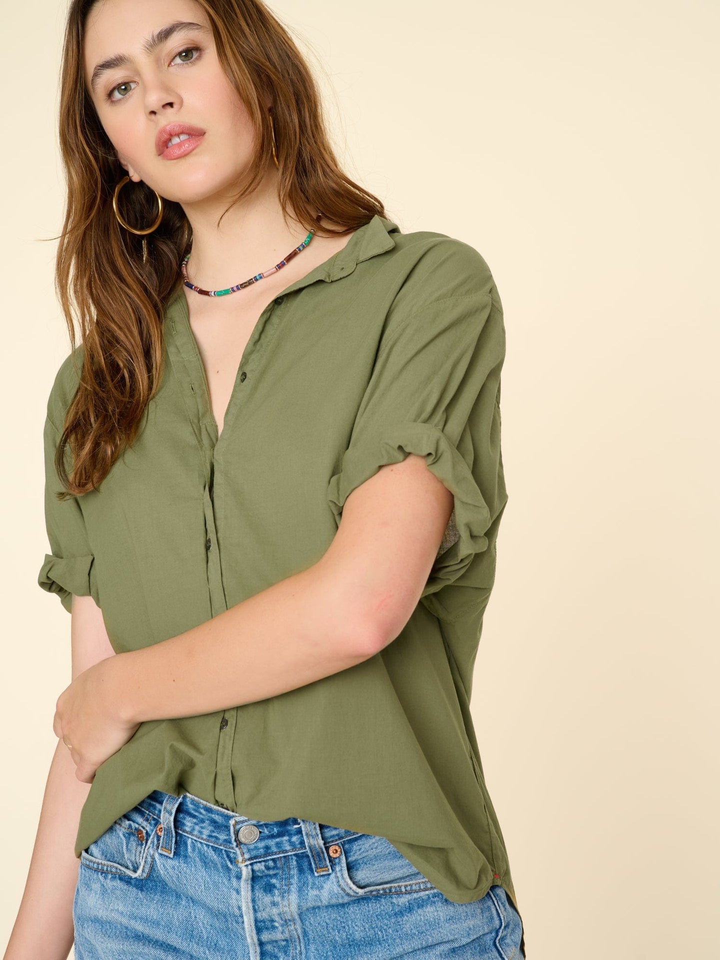 Xirena Shirt Bay Leaf Channing Shirt