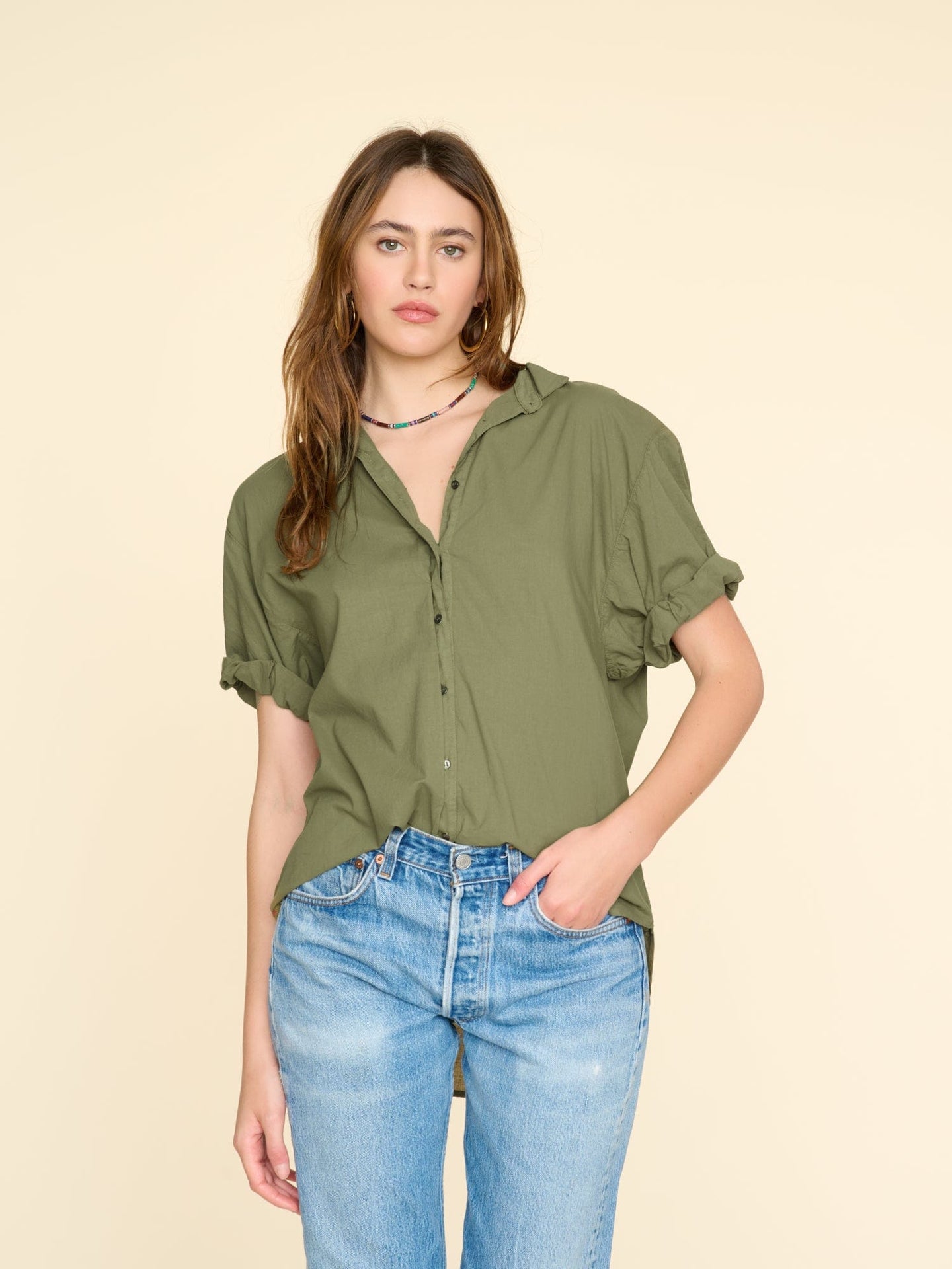 Xirena Shirt Bay Leaf Channing Shirt