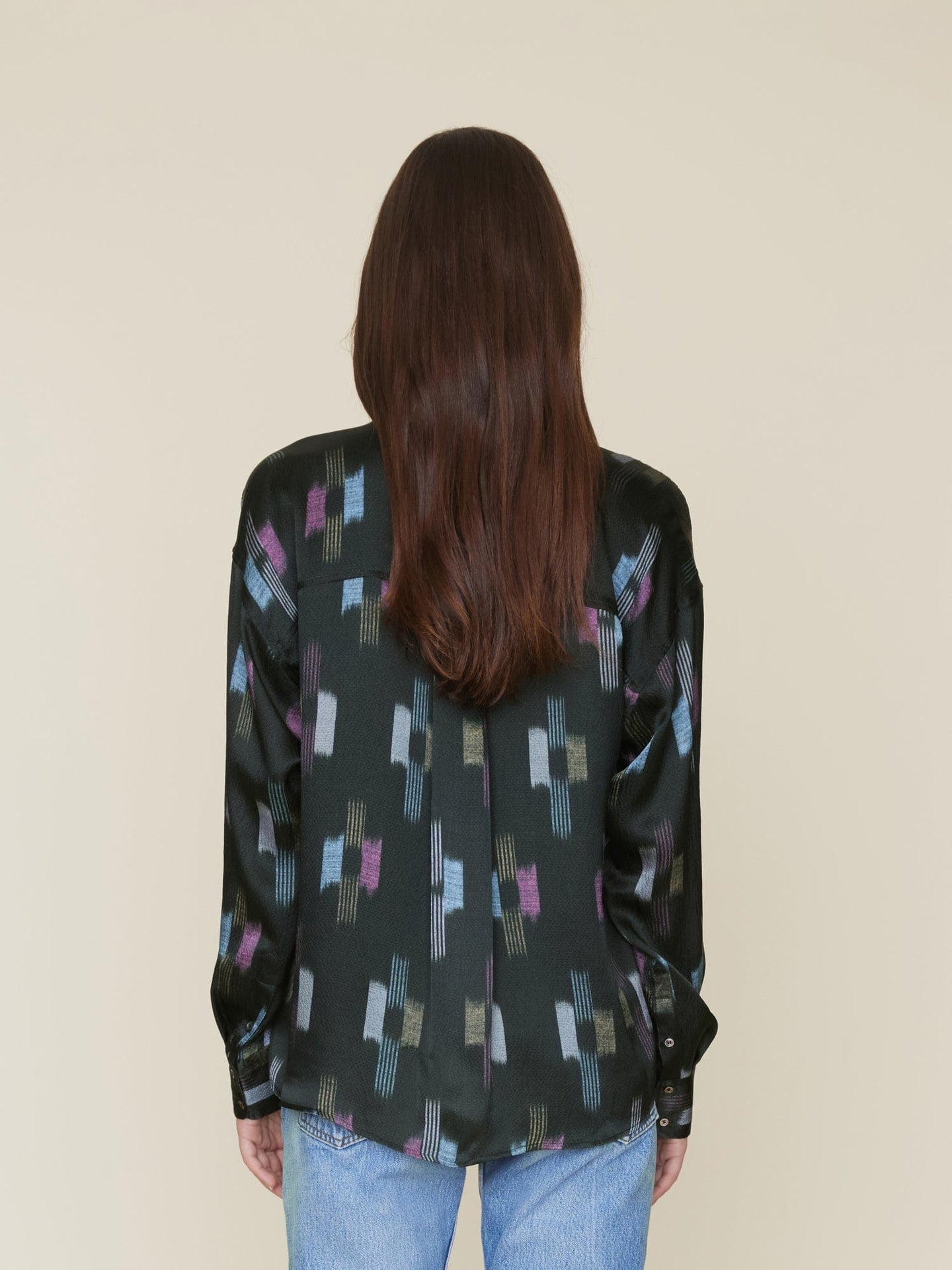Xirena Shirt Black Ikat Penrose Shirt