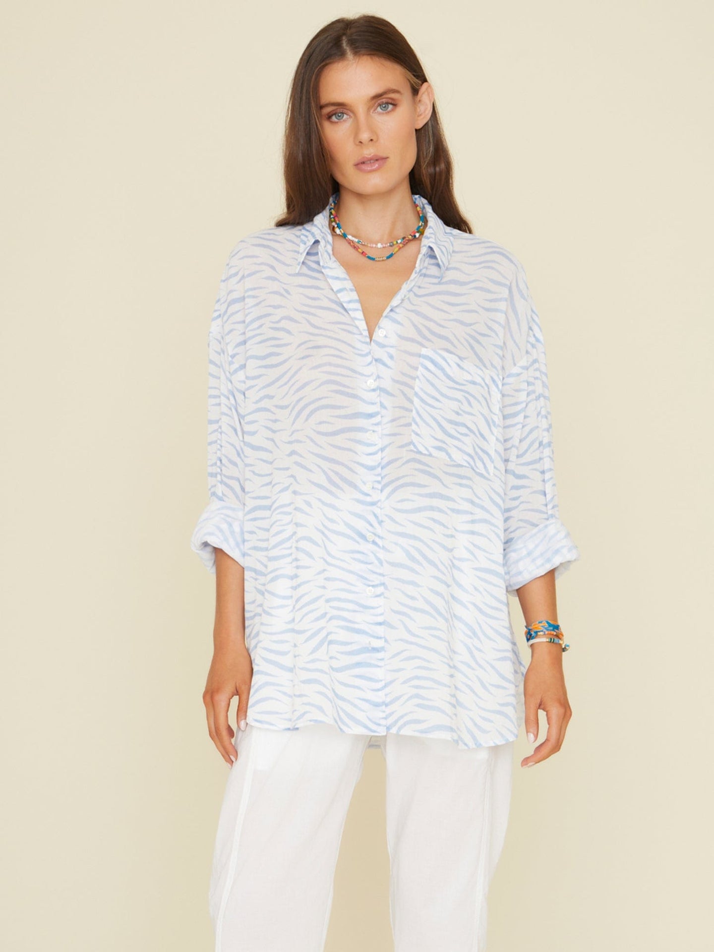 Xirena Shirt Blue Wave Sydney Shirt