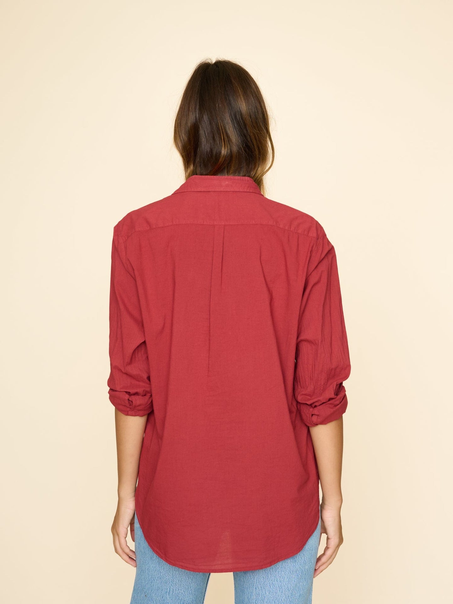 Xirena Shirt Brick Red Beau Shirt