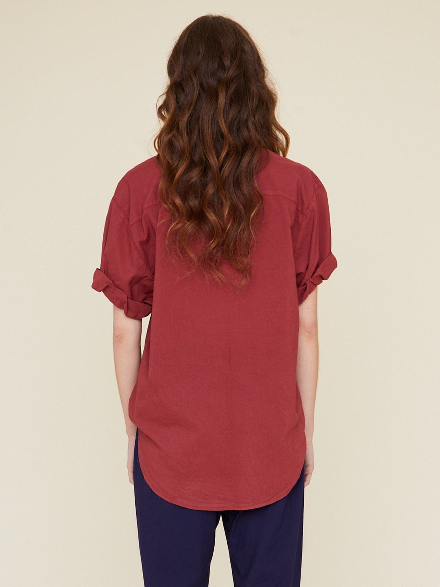 Xirena Shirt Brick Red Channing Shirt