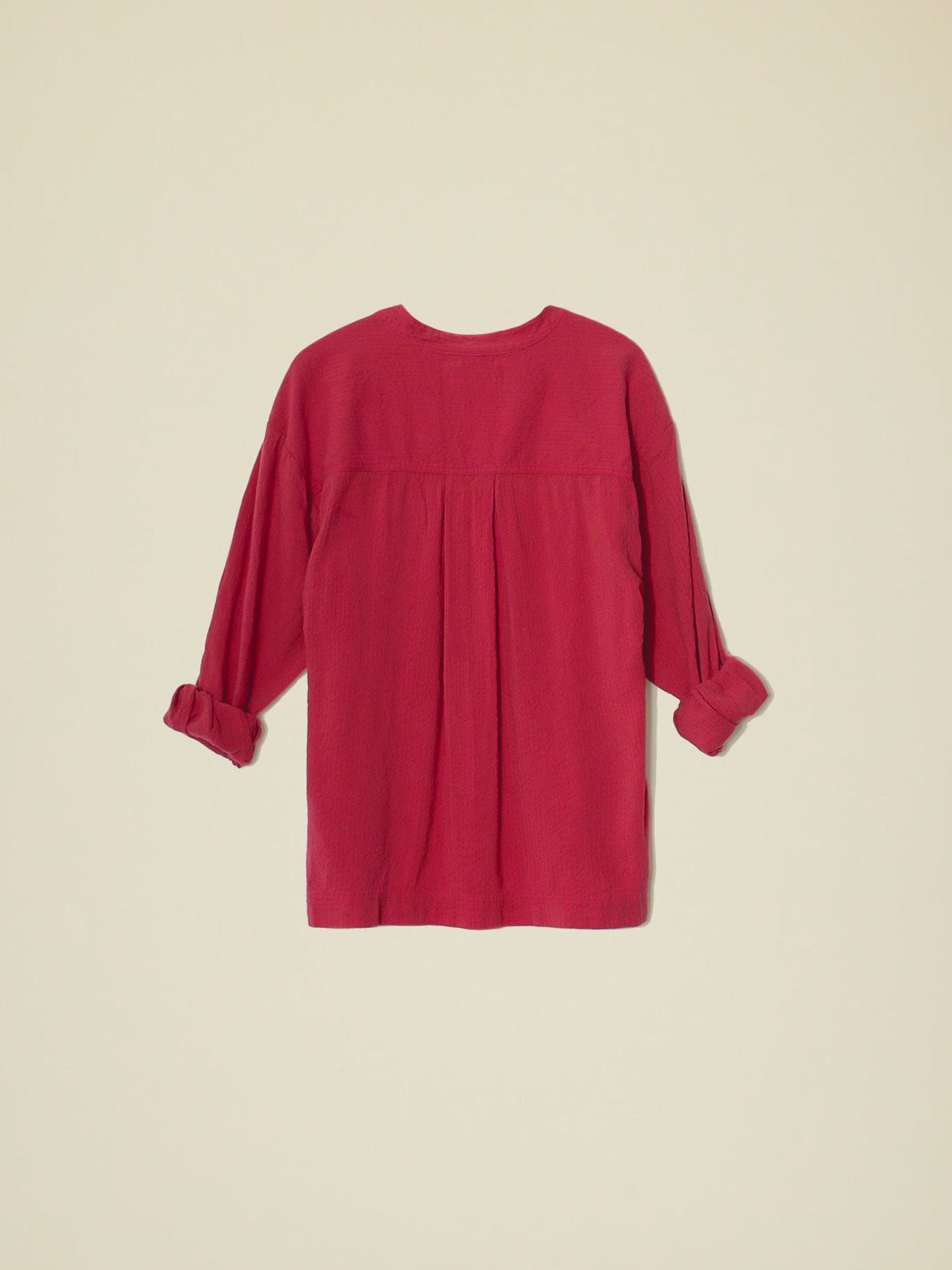 Xirena Shirt Cerise Stripe Makenzie Shirt