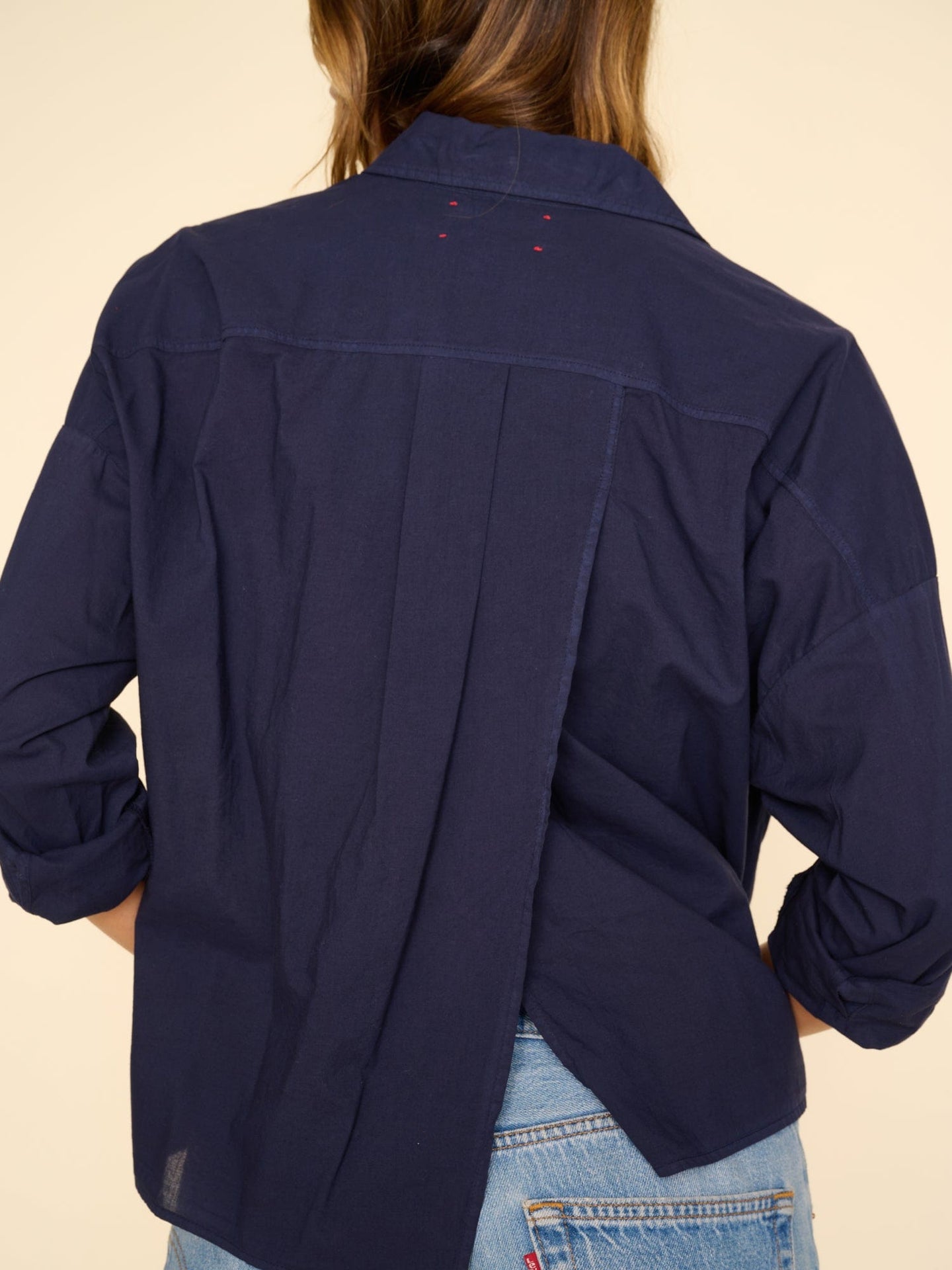 Xirena Shirt Deep Blue Riley Shirt