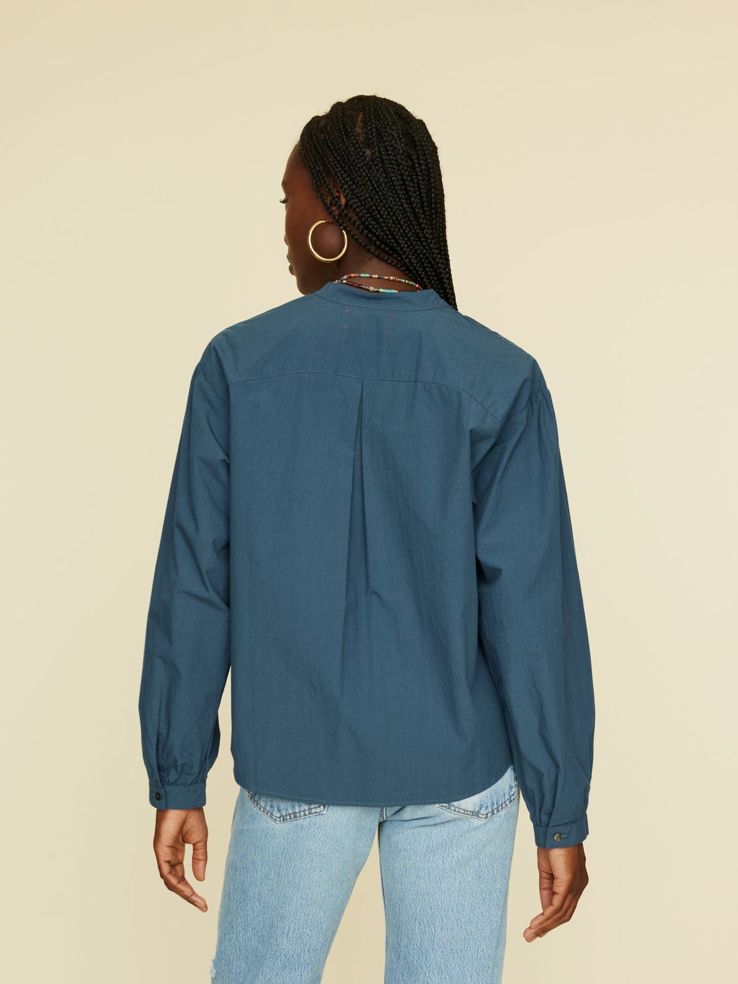 Xirena Shirt Delft Blue Connolly Shirt