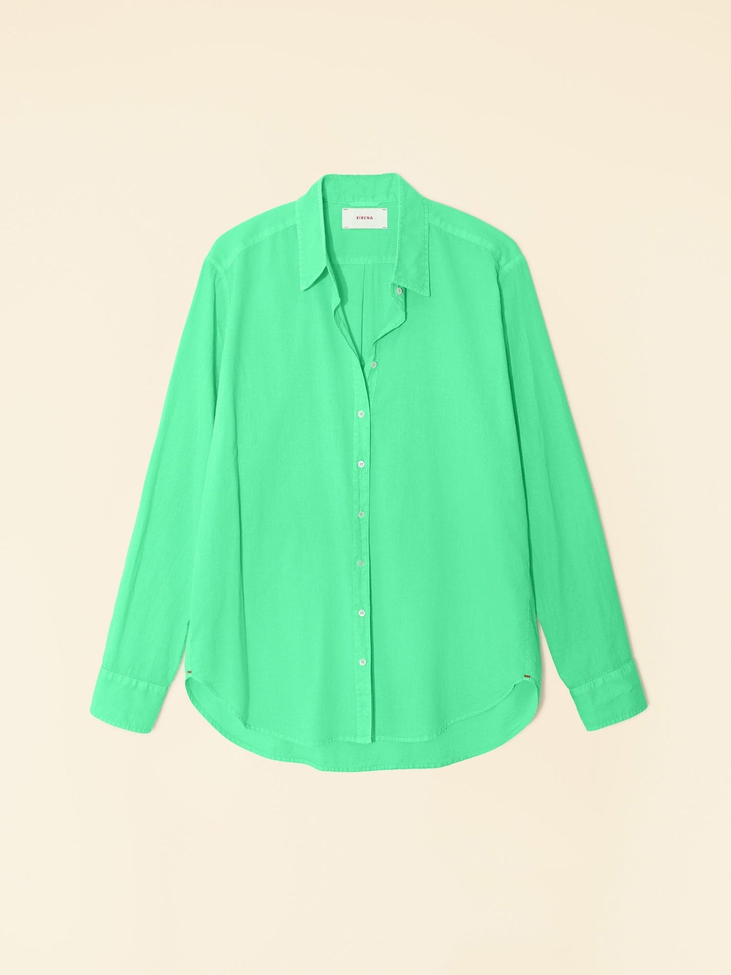 Xirena Shirt Green Glow Beau Shirt