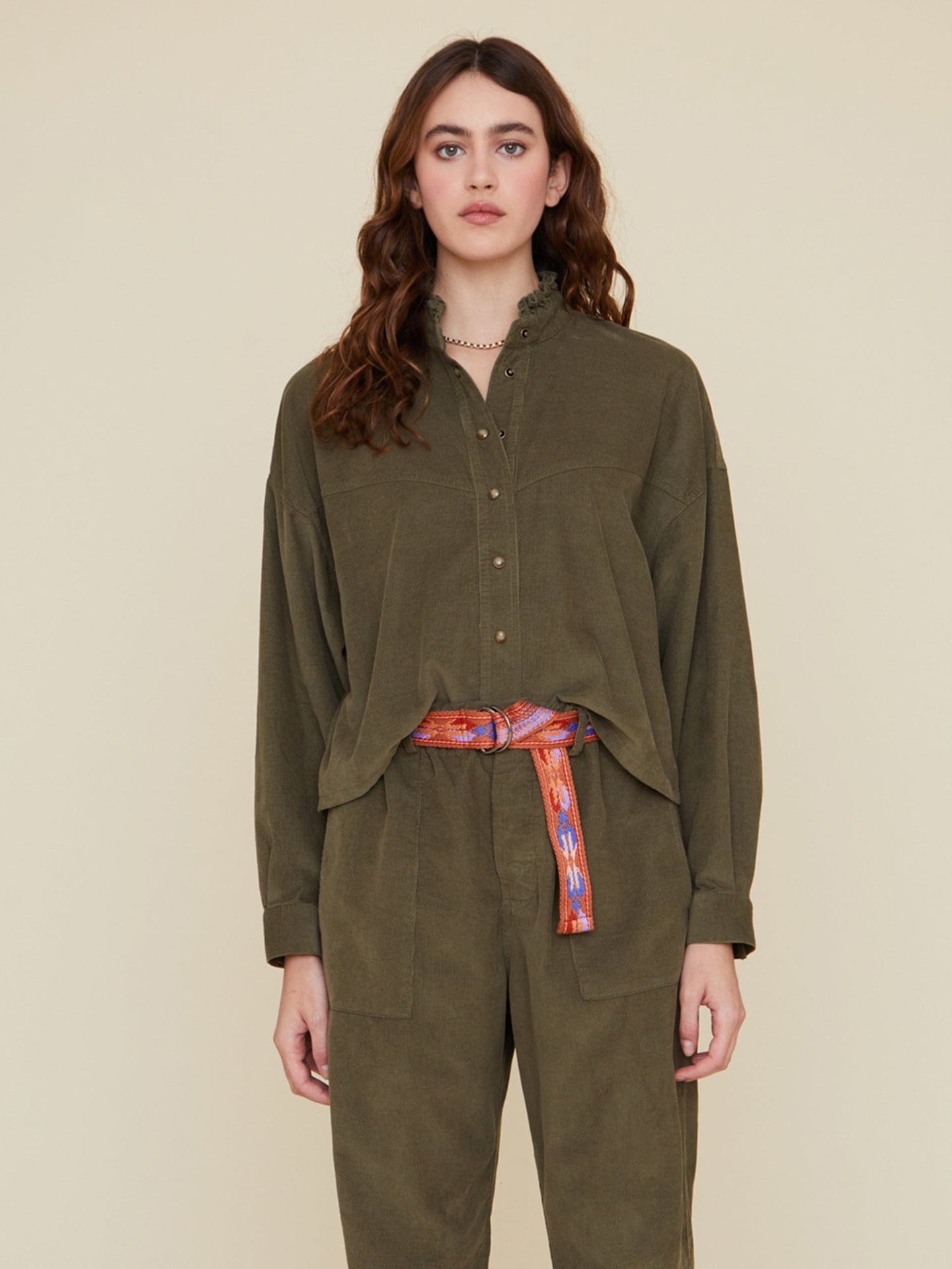 Xirena Shirt Green Olive Hayes Shirt