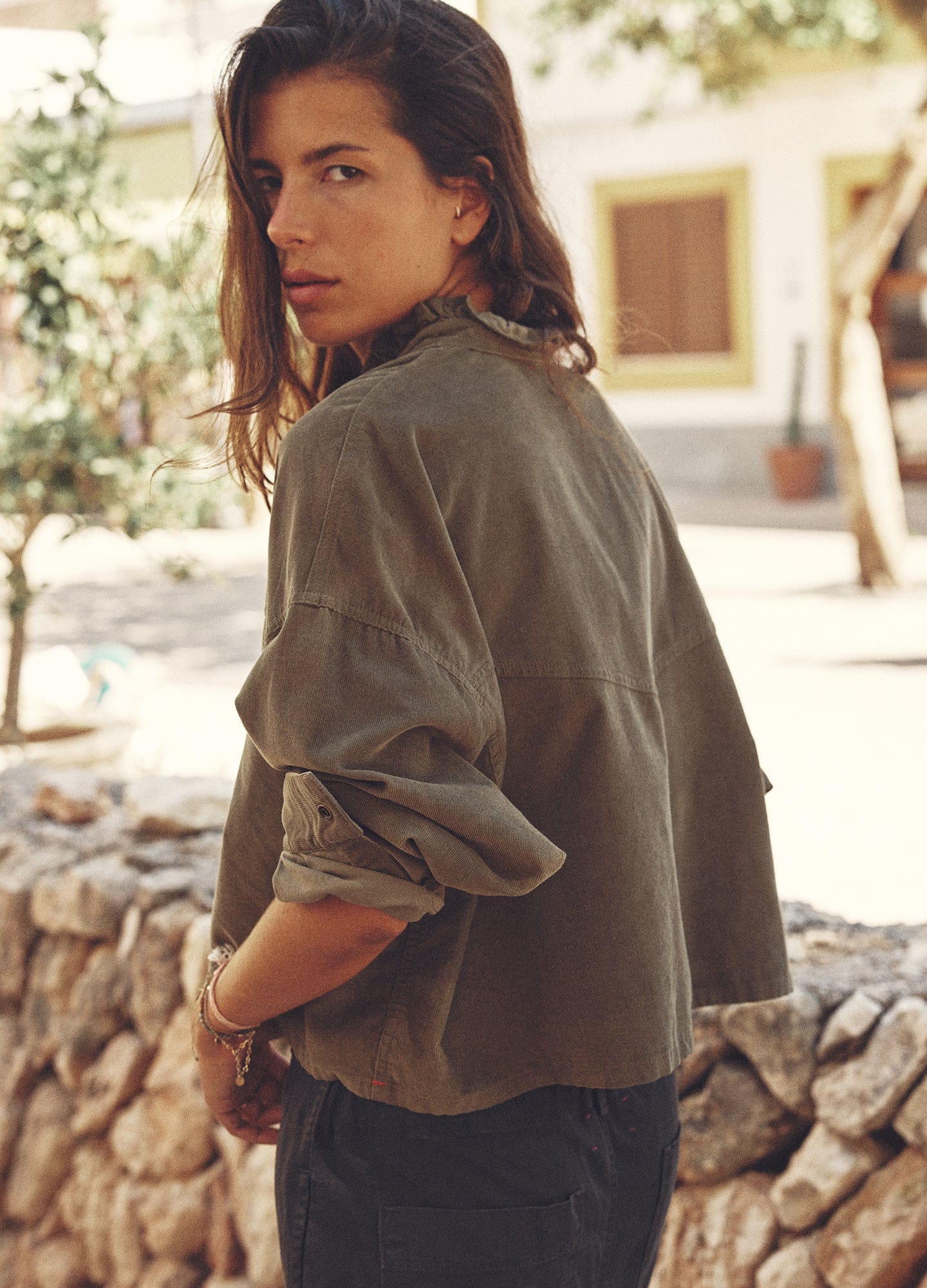 Xirena Shirt Green Olive Hayes Shirt