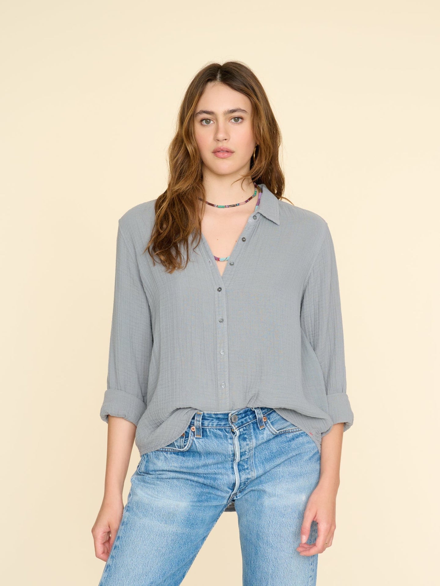 Xirena Shirt Half Moon Scout Shirt