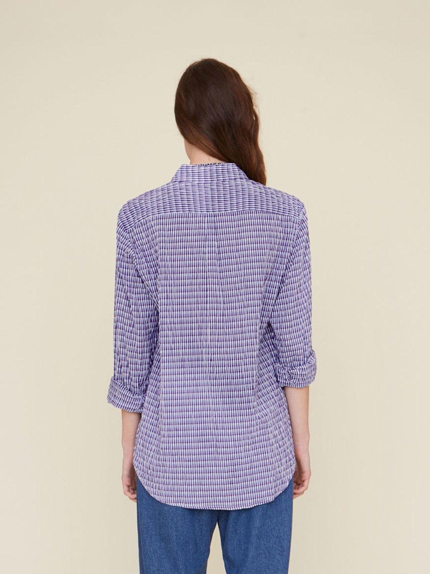 Xirena Shirt Indigo-Go Beau Shirt