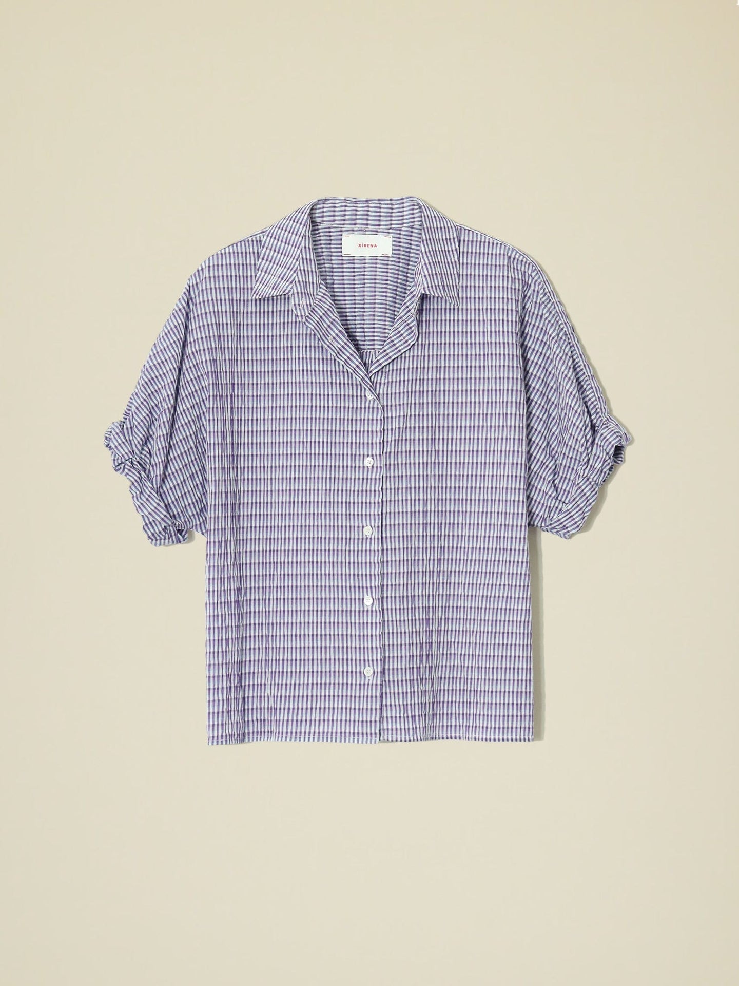 Xirena Shirt Indigo-Go Teddy Shirt