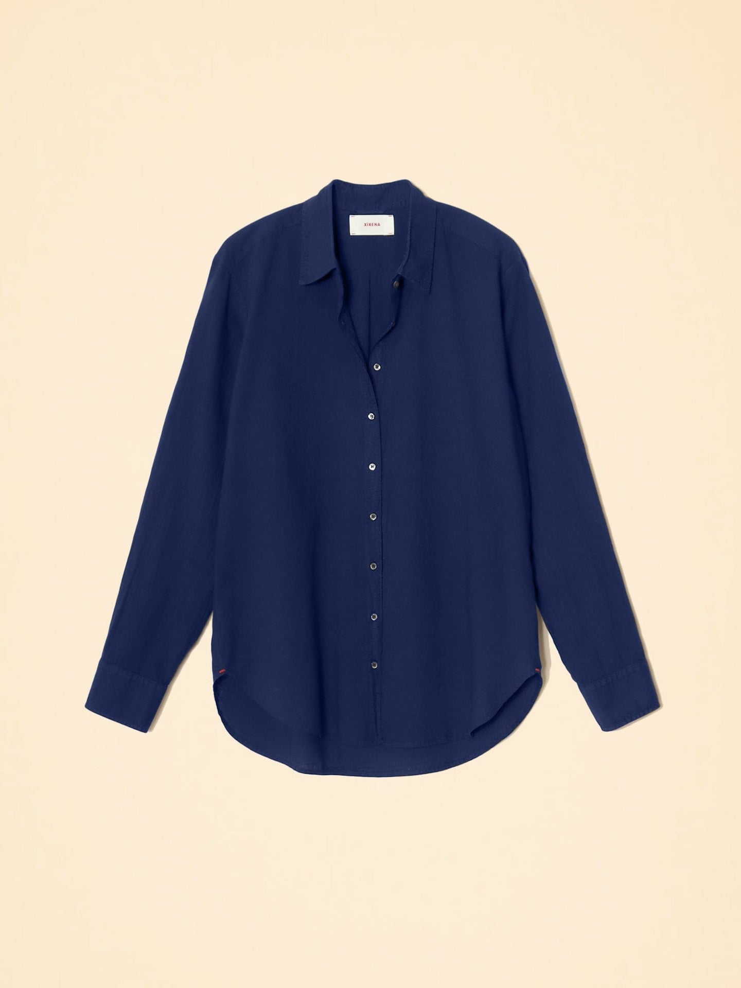 Xirena Shirt Navy Beau Shirt