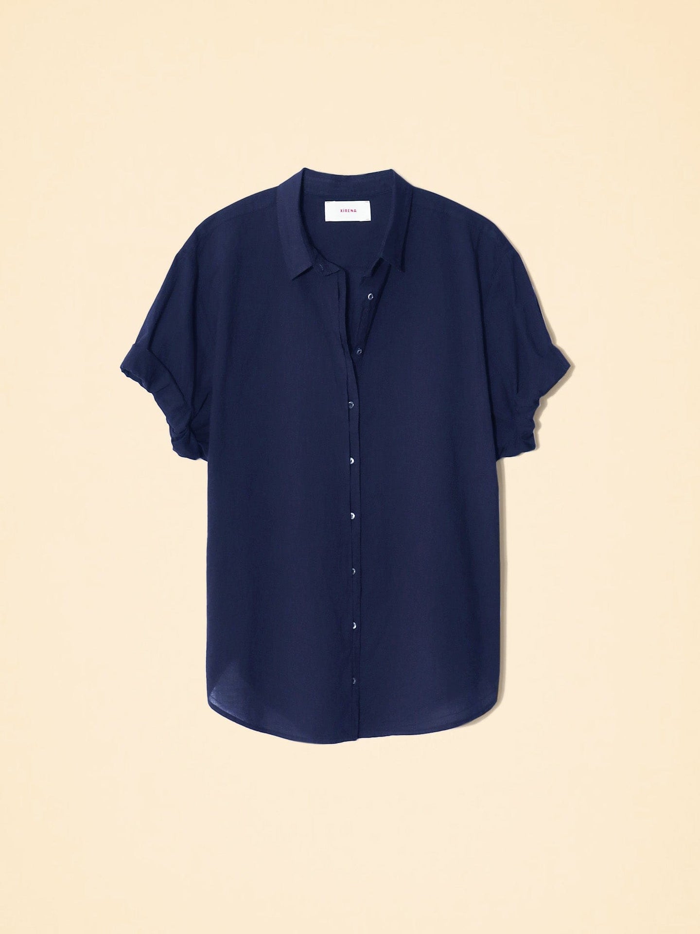 Xirena Shirt Navy Channing Shirt