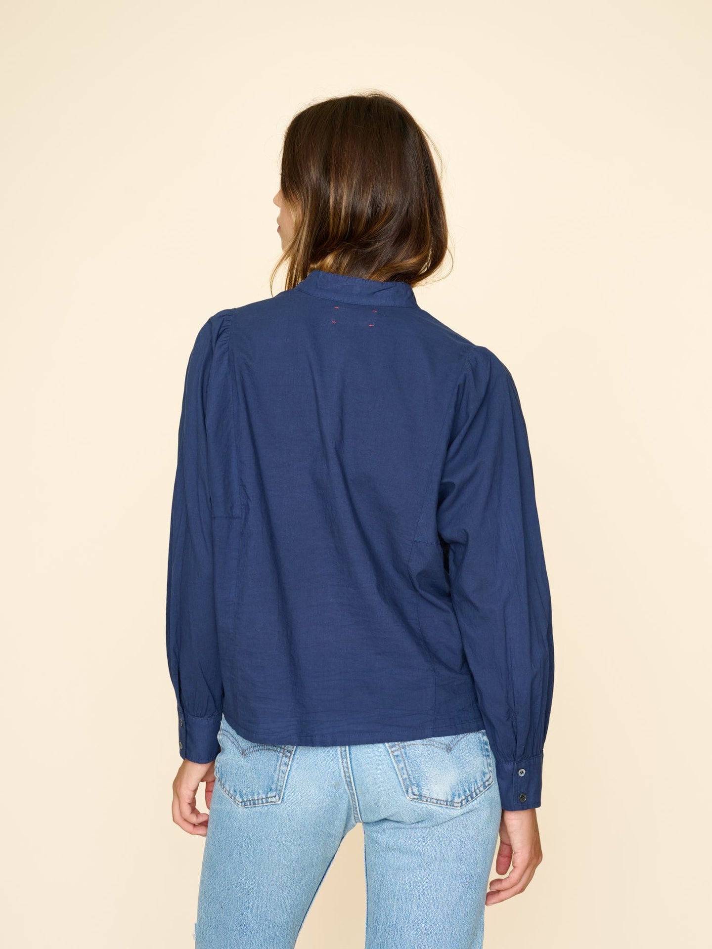 Xirena Shirt Navy Gemma Shirt