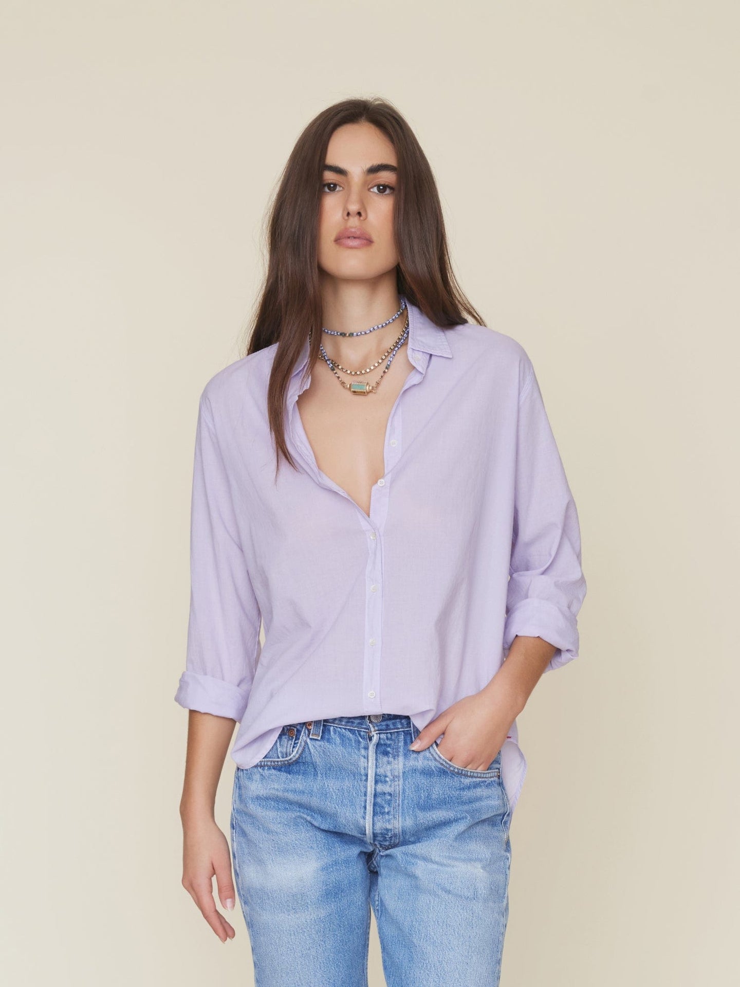 Xirena Shirt Orchid Ice Beau Shirt