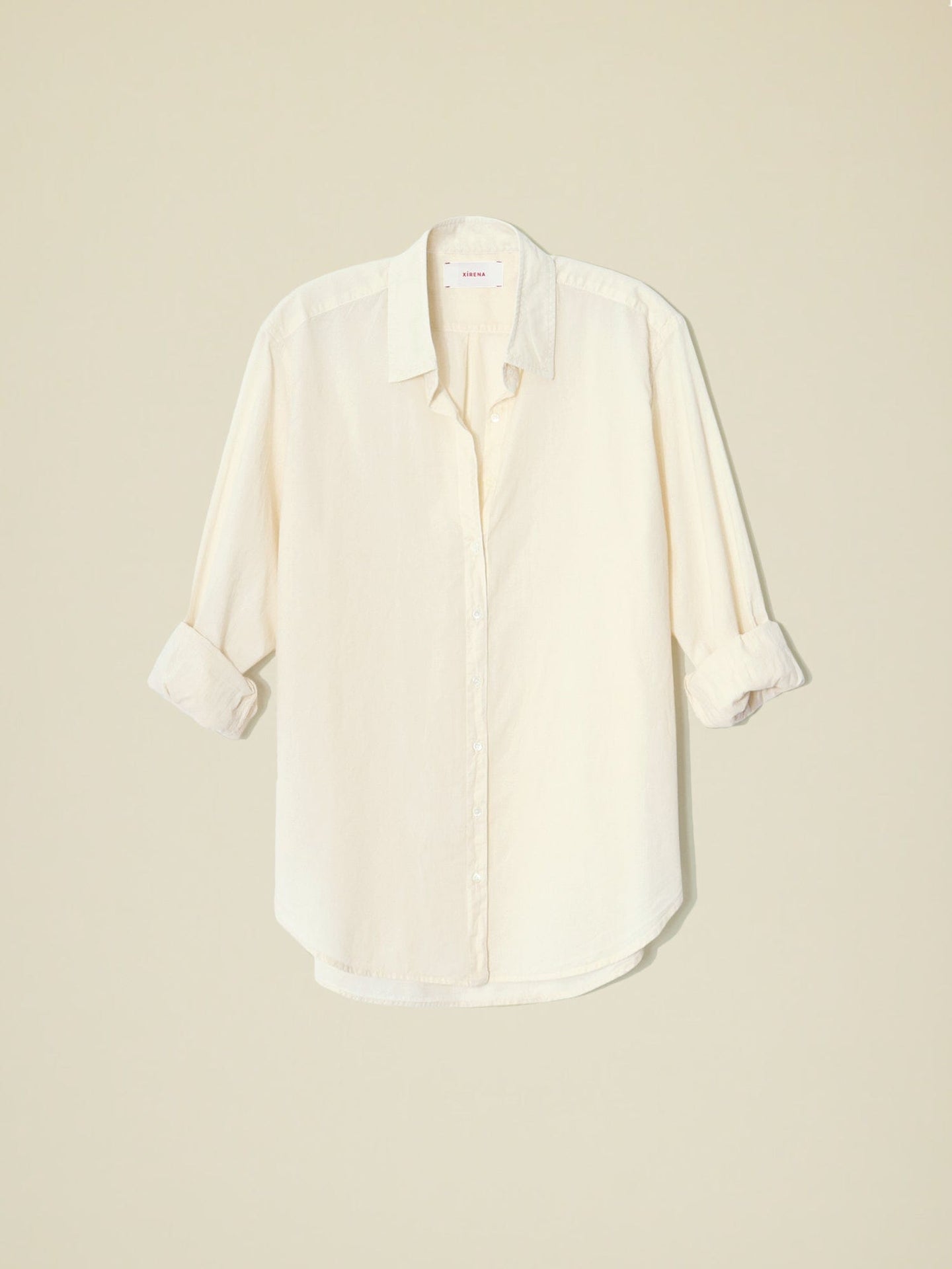Xirena Shirt Pale Straw Beau Shirt