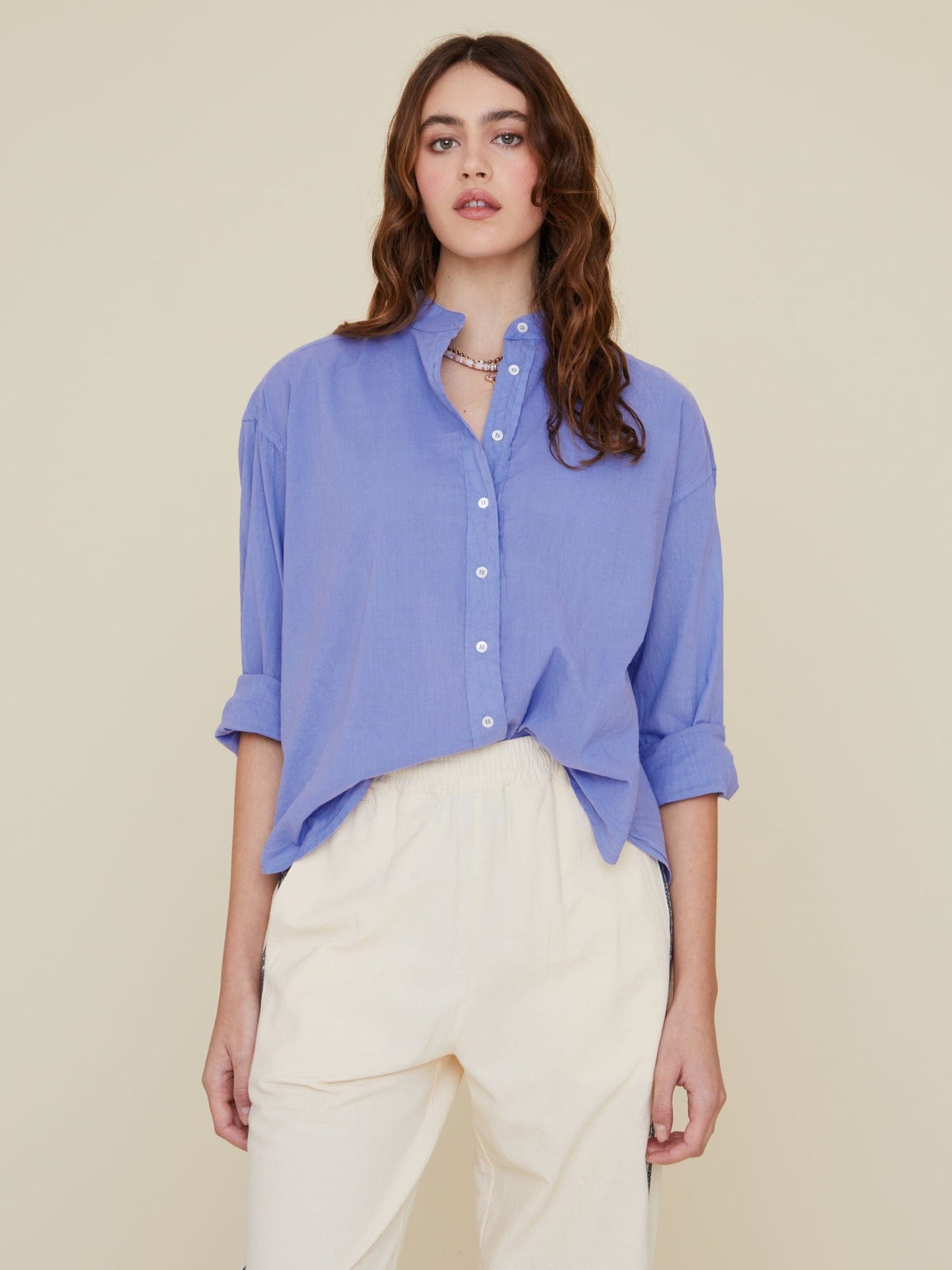 Xirena Shirt Periwinkle Wilder Shirt