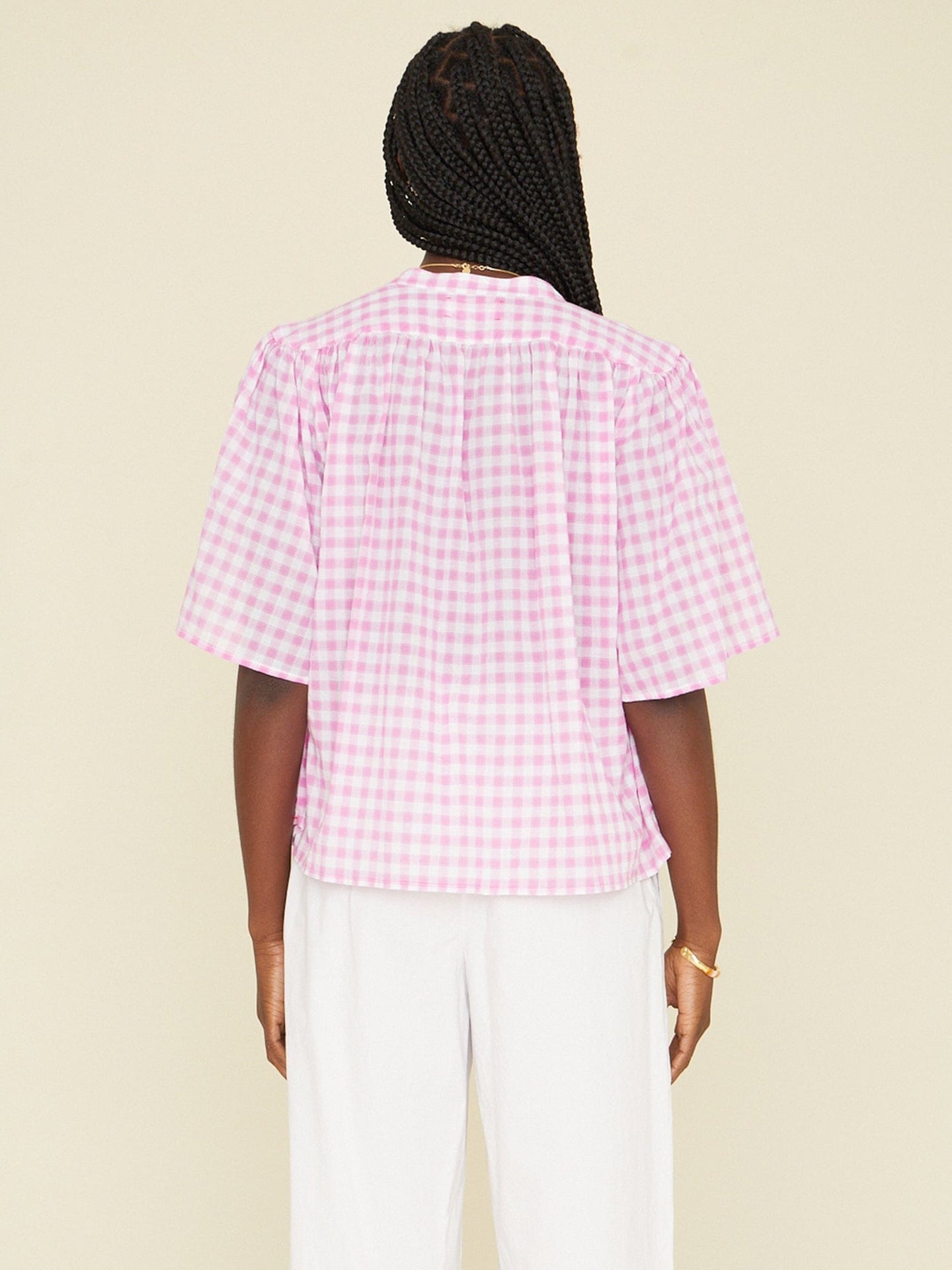 Xirena Shirt Pink Cream Carys Shirt