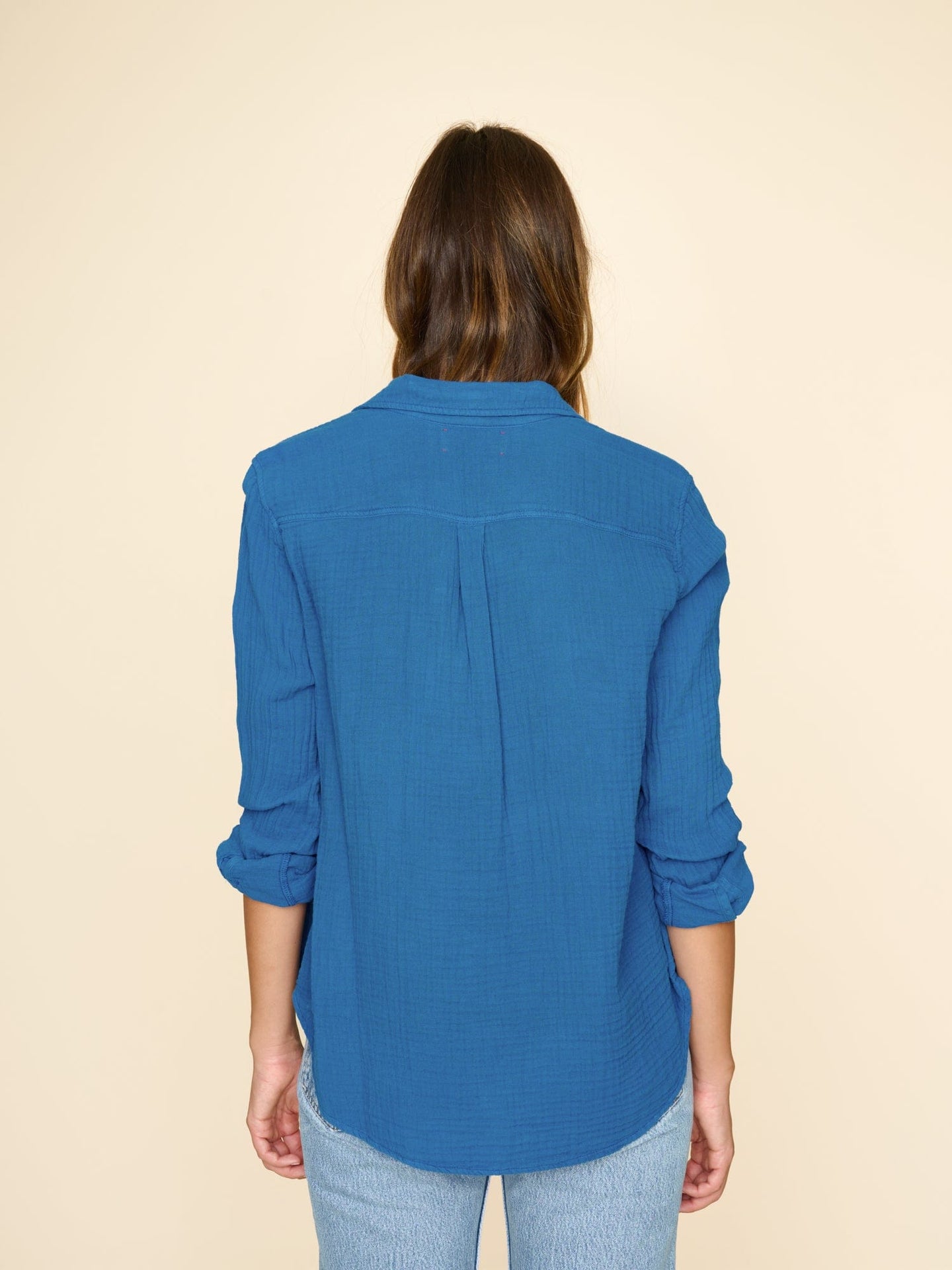 Xirena Shirt Port Blue Scout Shirt