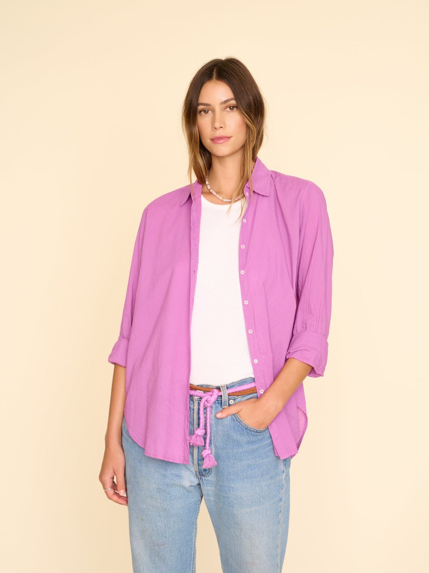 Xirena Shirt Purple Orchid Beau Shirt