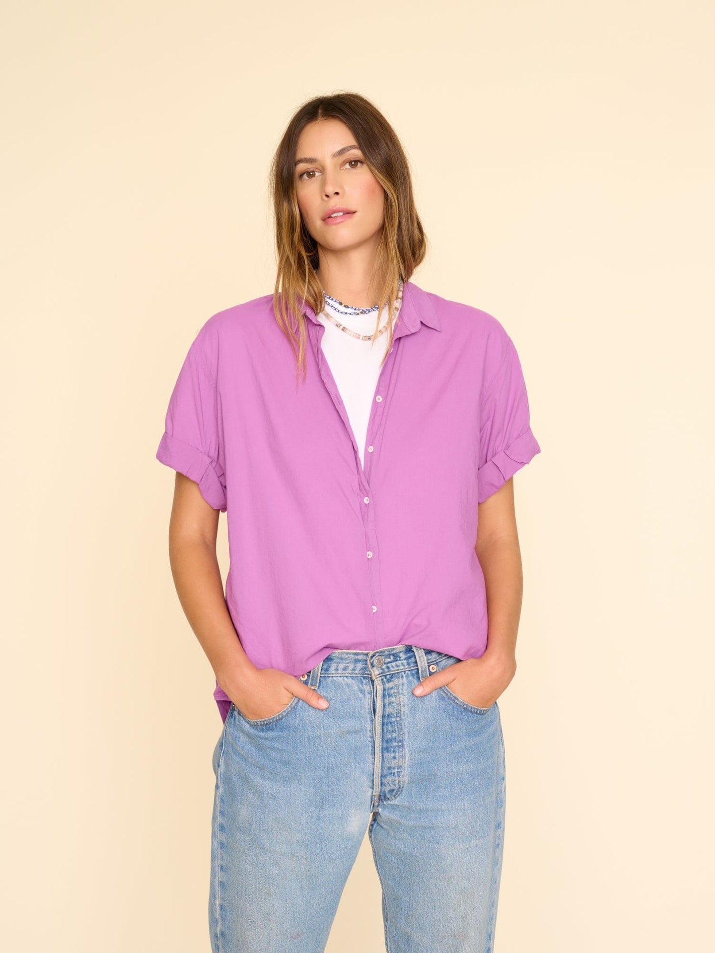 Xirena Shirt Purple Orchid Channing Shirt