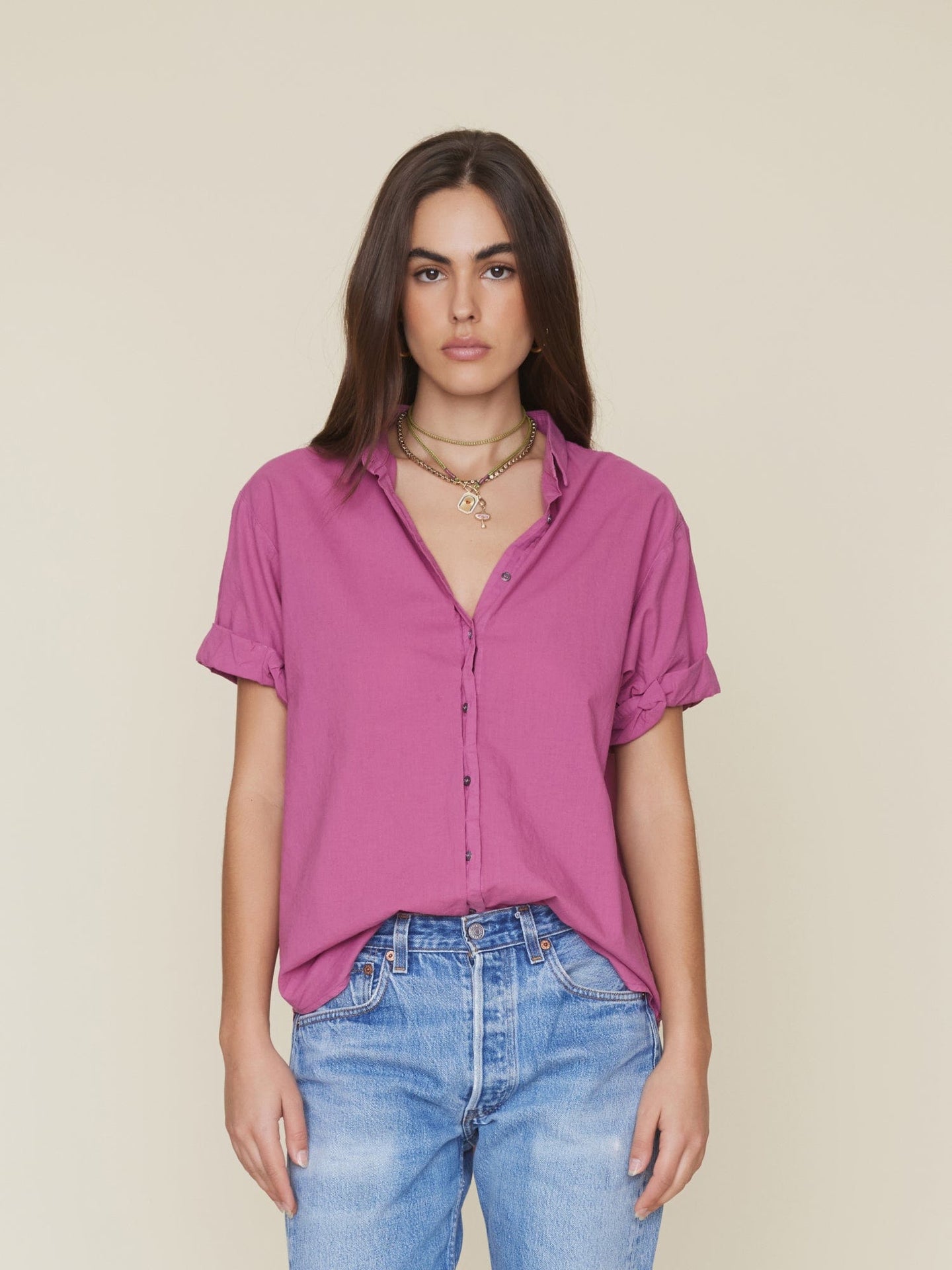 Xirena Shirt Rose Tea Channing Shirt