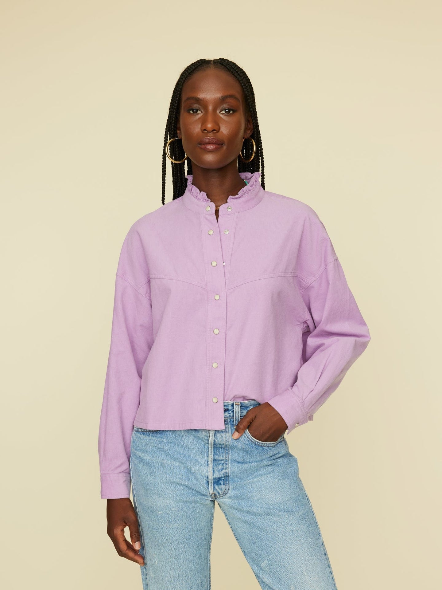 Xirena Shirt Soft Lilac Hayes Shirt