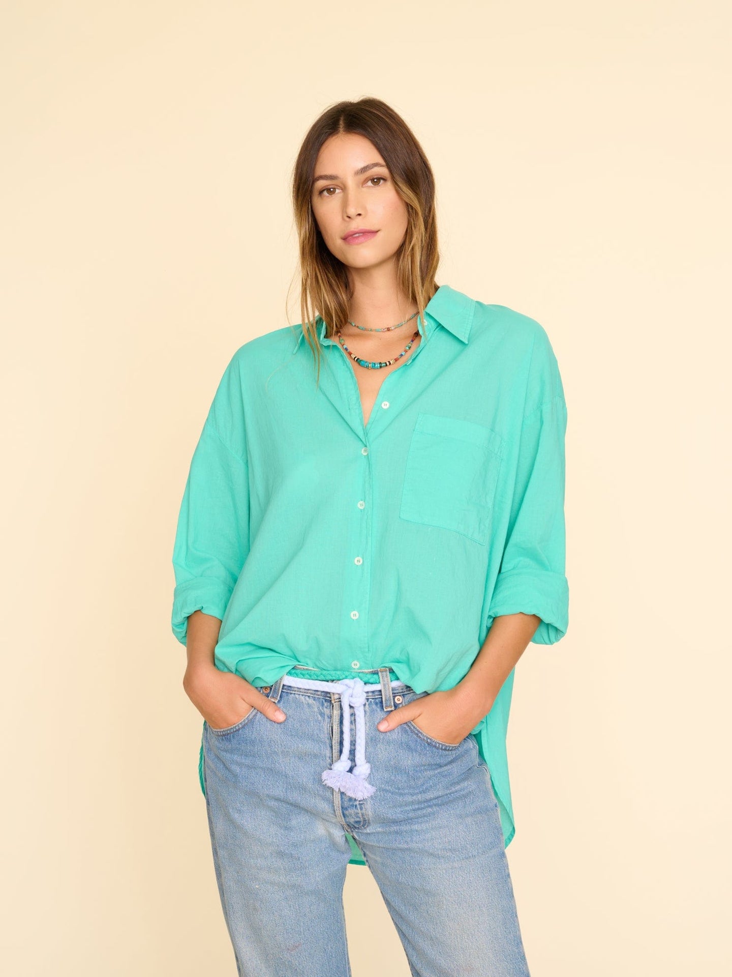 Xirena Shirt Spearmint Sydney Shirt