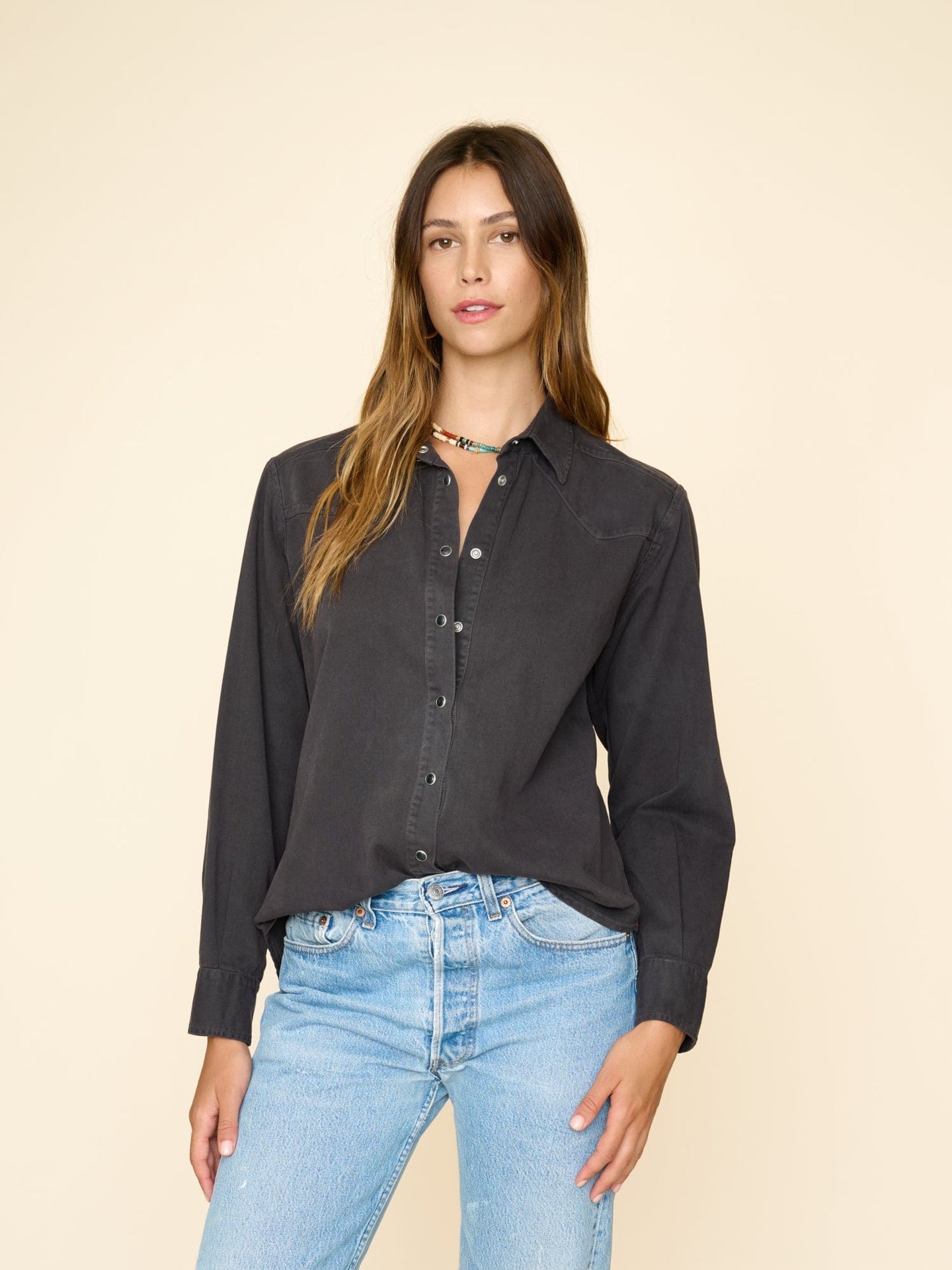 Xirena Shirt Vintage Black Sierra Shirt
