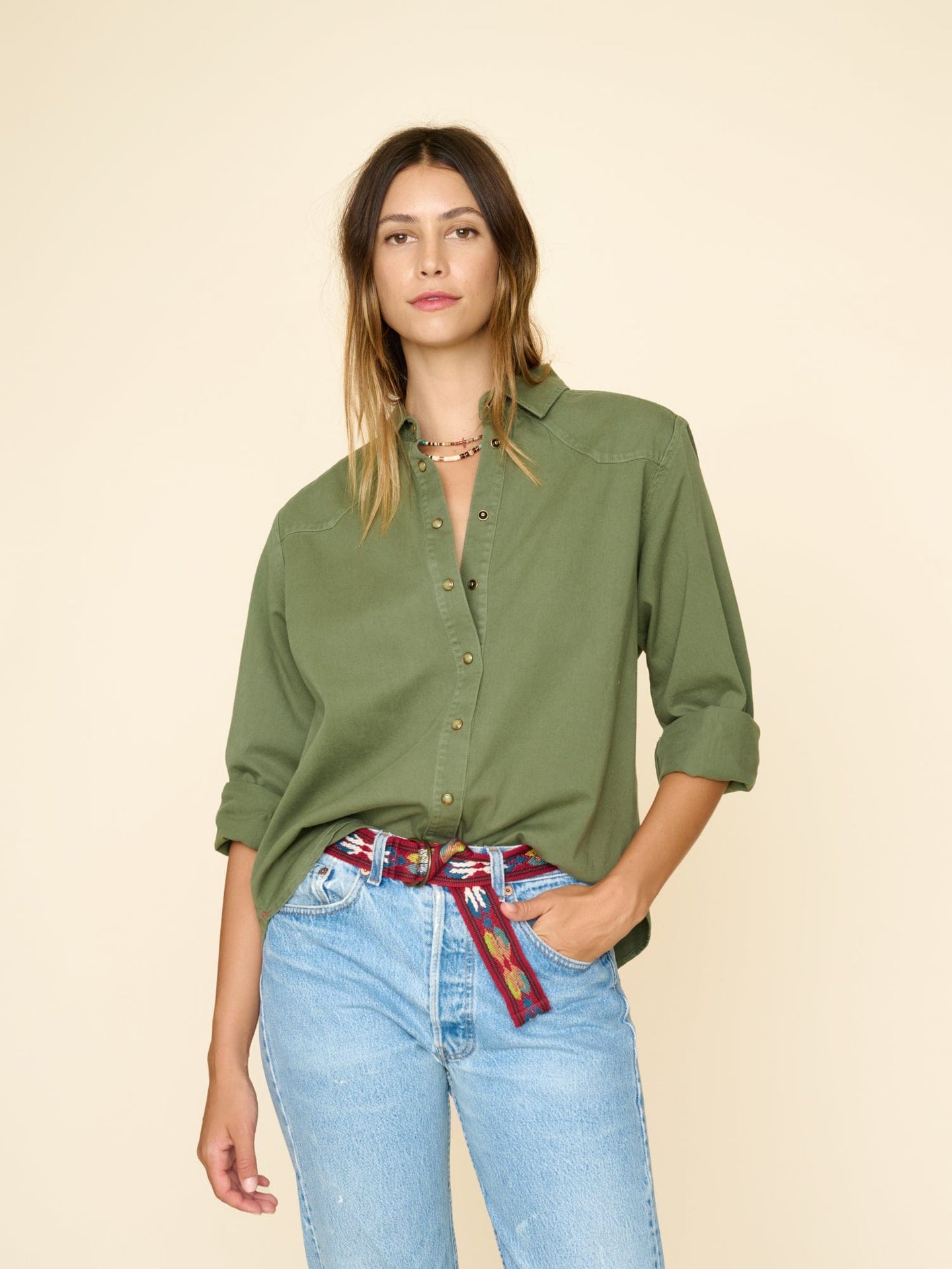 Xirena Shirt Vintage Pine Sierra Shirt