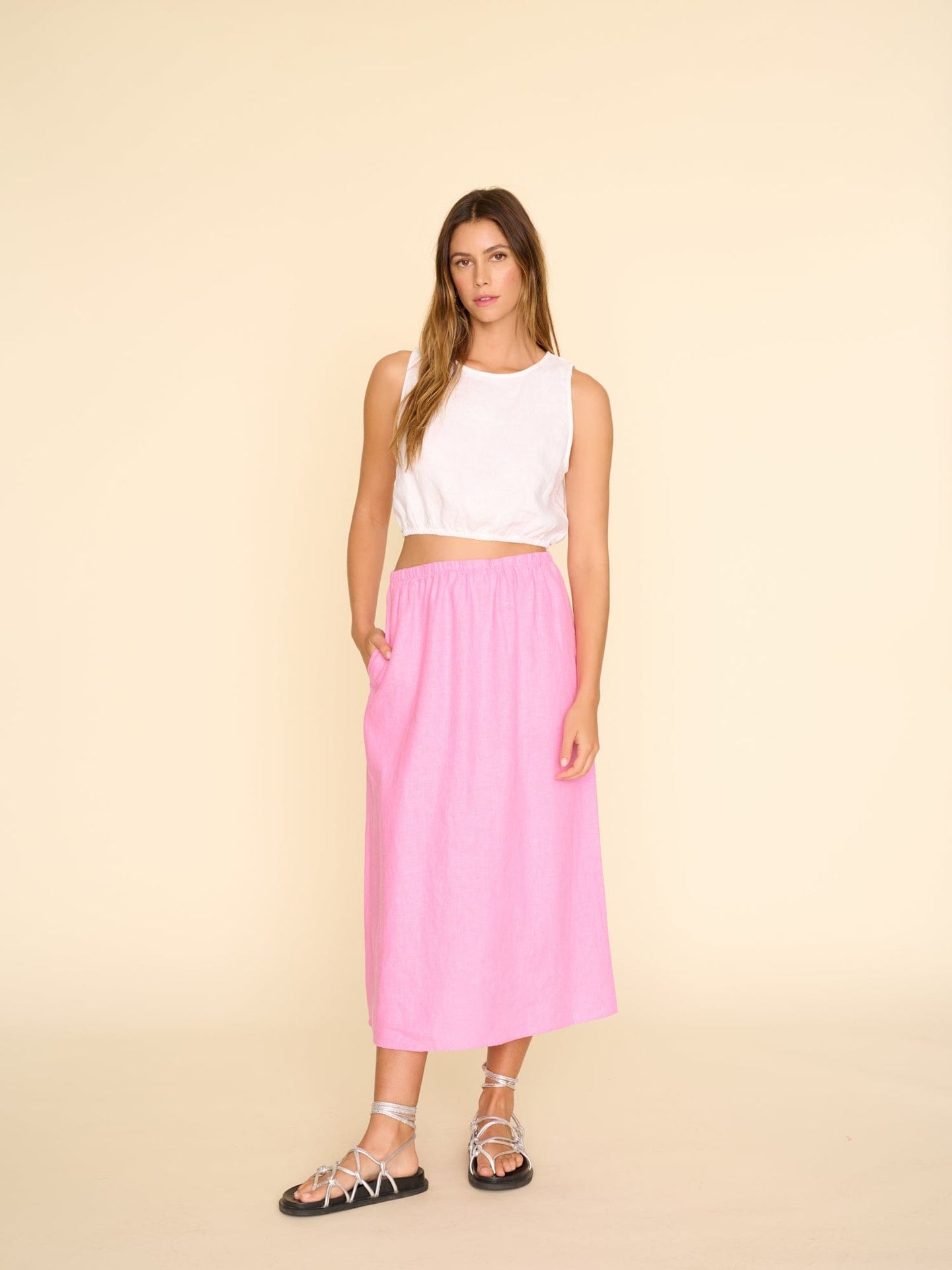 Xirena Skirt Cinder Rose Loretta Skirt