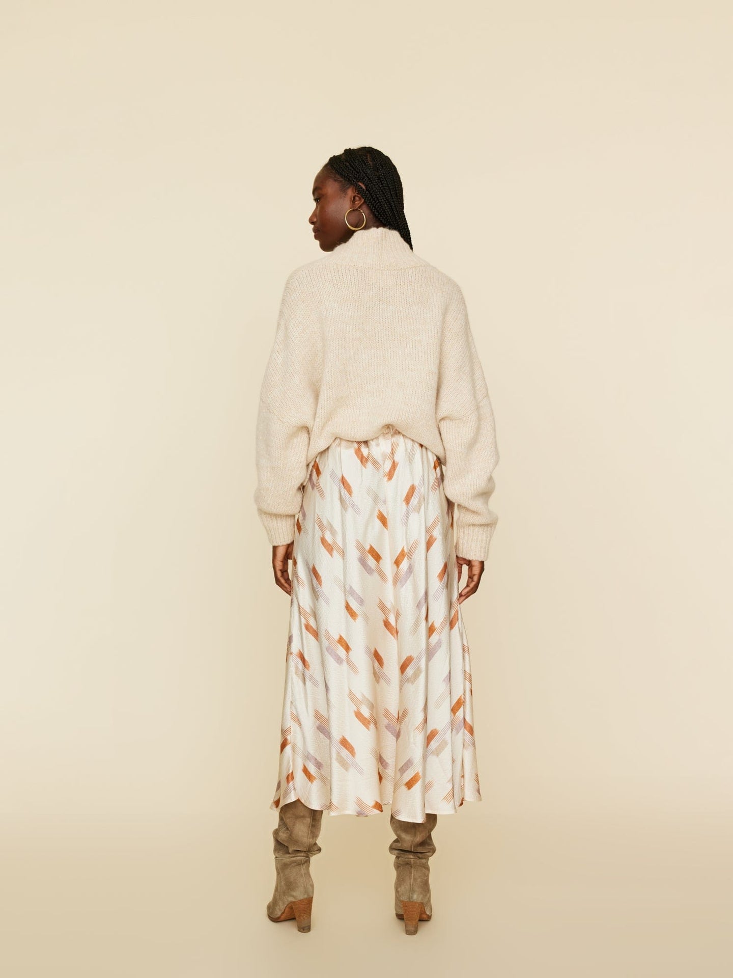 Xirena Skirt Cream Ikat Bella Skirt