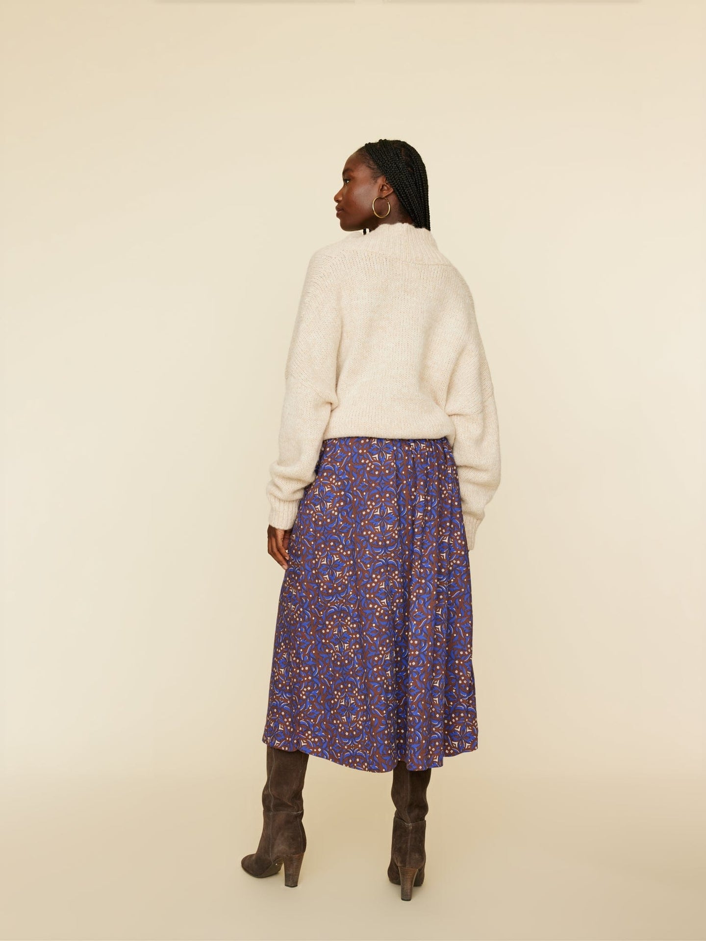 Xirena Skirt Royal Brown Tannis Skirt